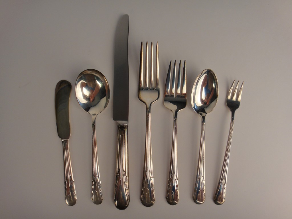 1929 "Orchid" Sterling Silver Flatware by International Sterling