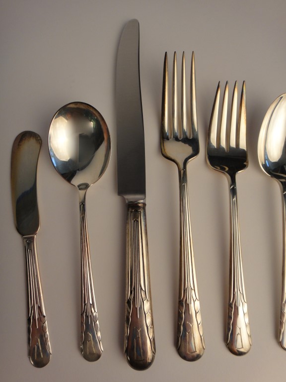 1929 "Orchid" Sterling Silver Flatware by International Sterling