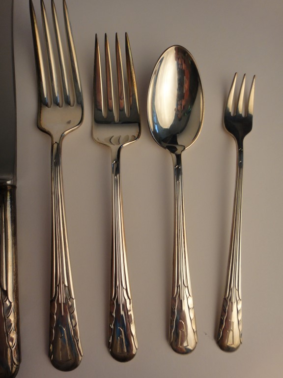 1929 "Orchid" Sterling Silver Flatware by International Sterling