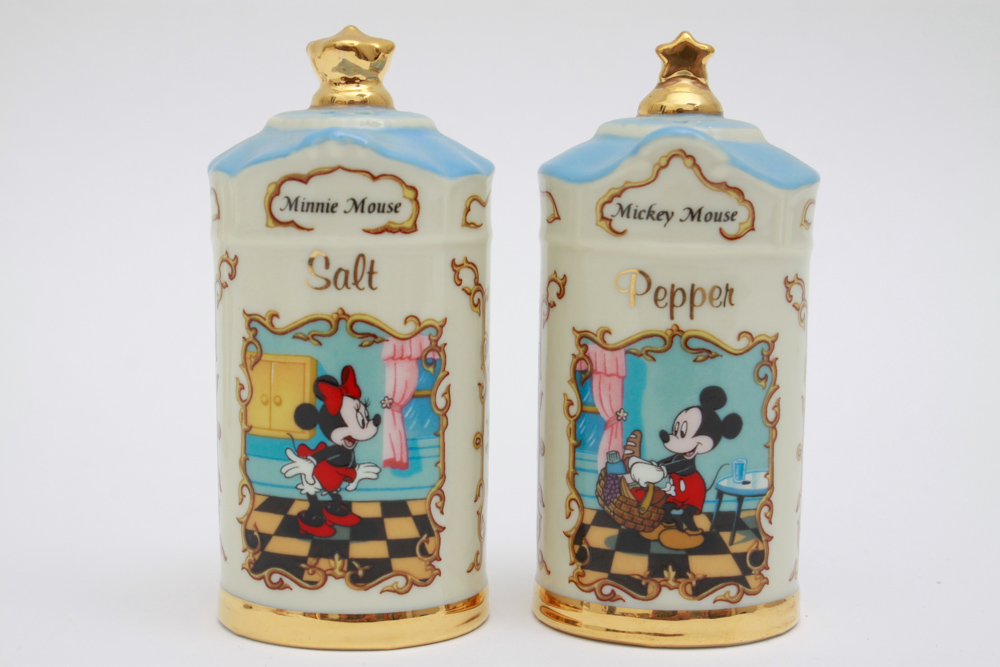 Lenox Disney Collection Salt and Pepper Shakers