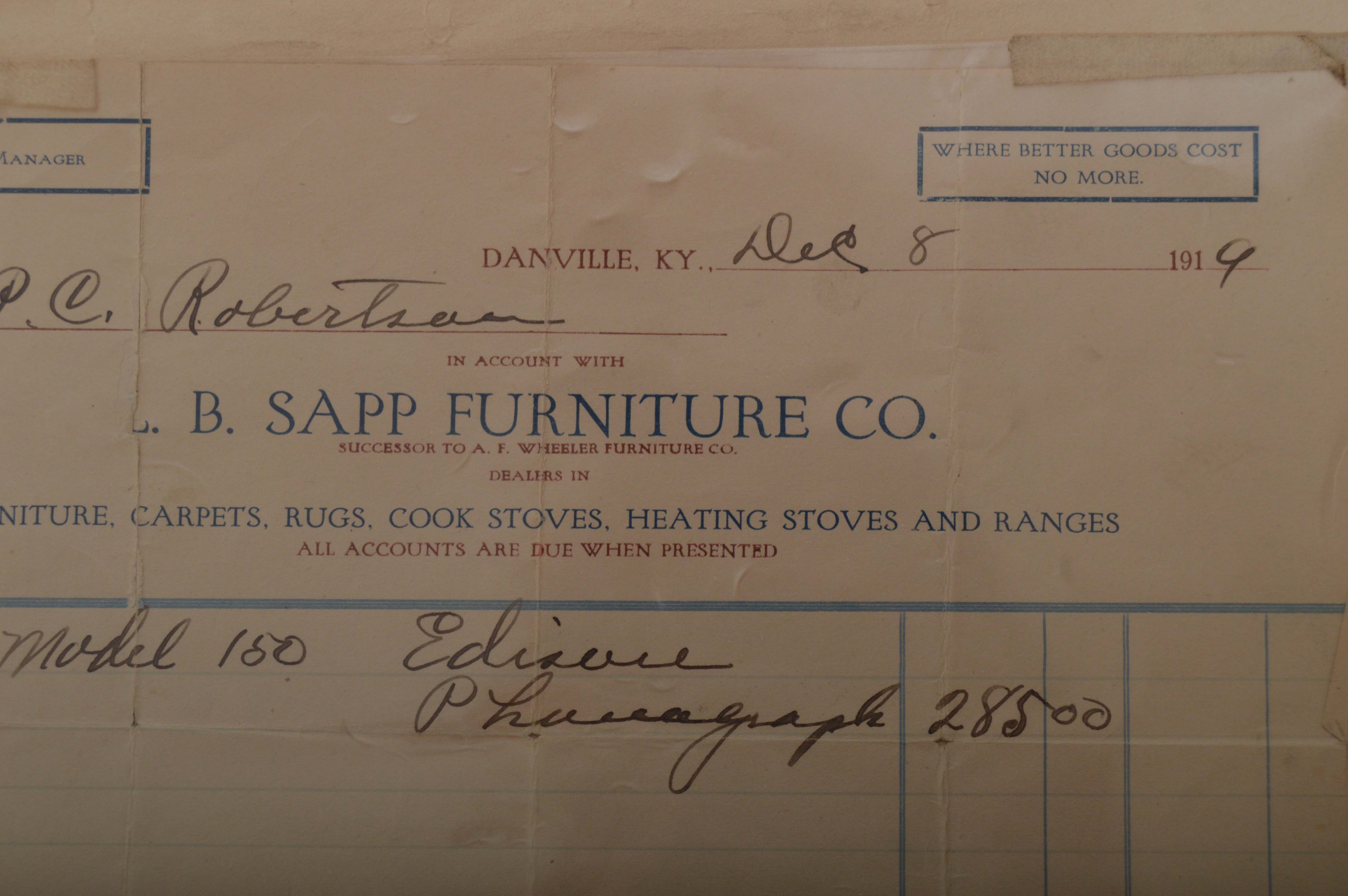 Antique Edison Model 250 Diamond Disc Phonograph