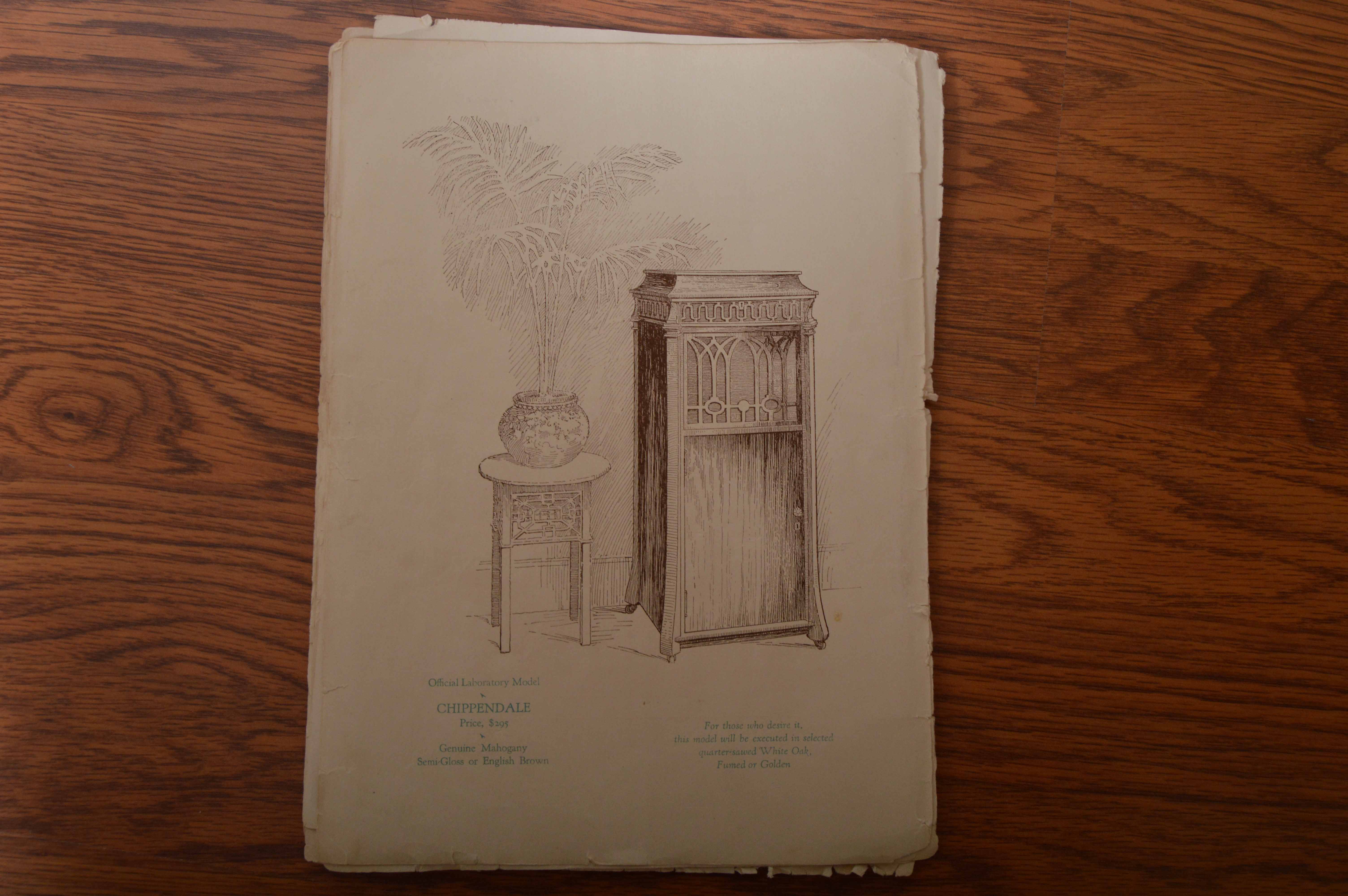 Antique Edison Model 250 Diamond Disc Phonograph