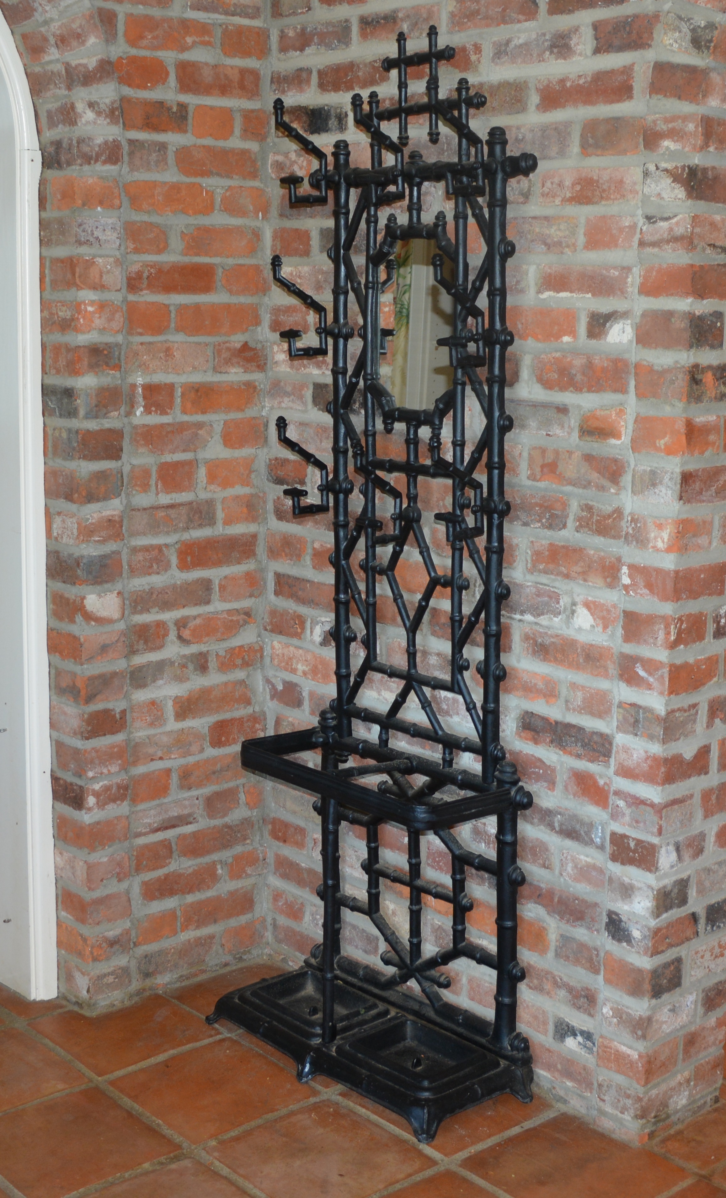 Metal Bamboo Style Hall Tree