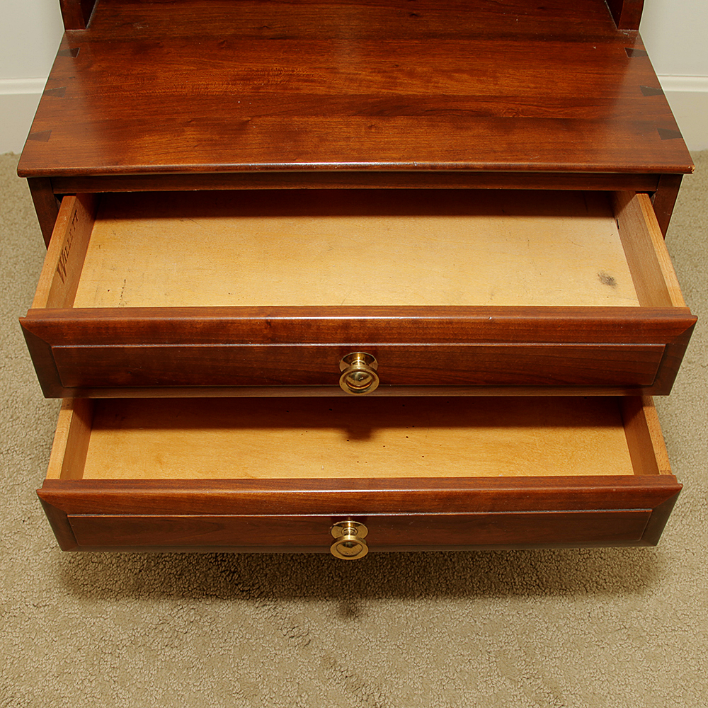 Mid Century Cherry Wood Nightstand by Willett