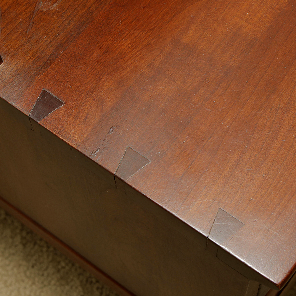 Mid Century Cherry Wood Nightstand by Willett