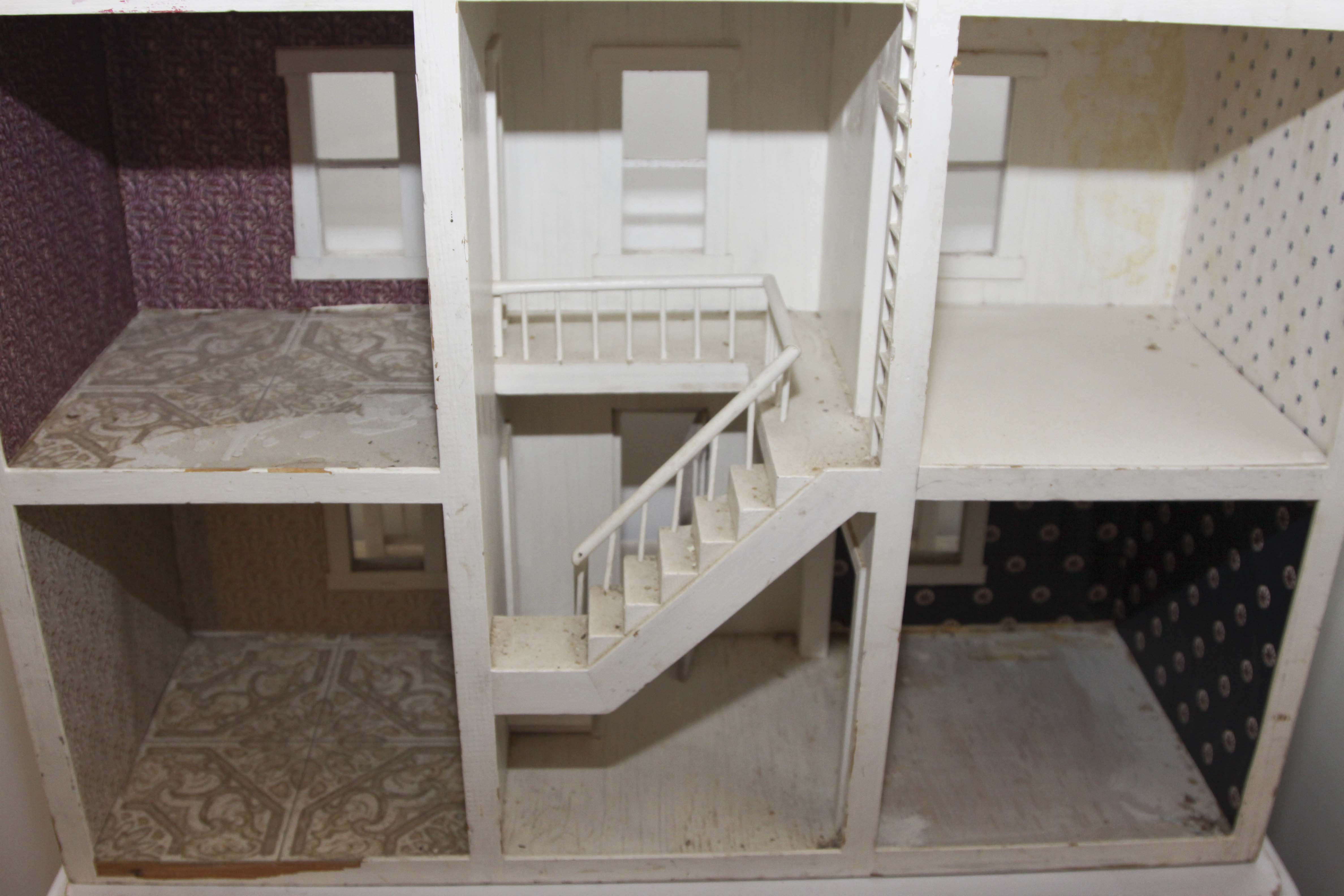 Vintage Wooden Dollhouse