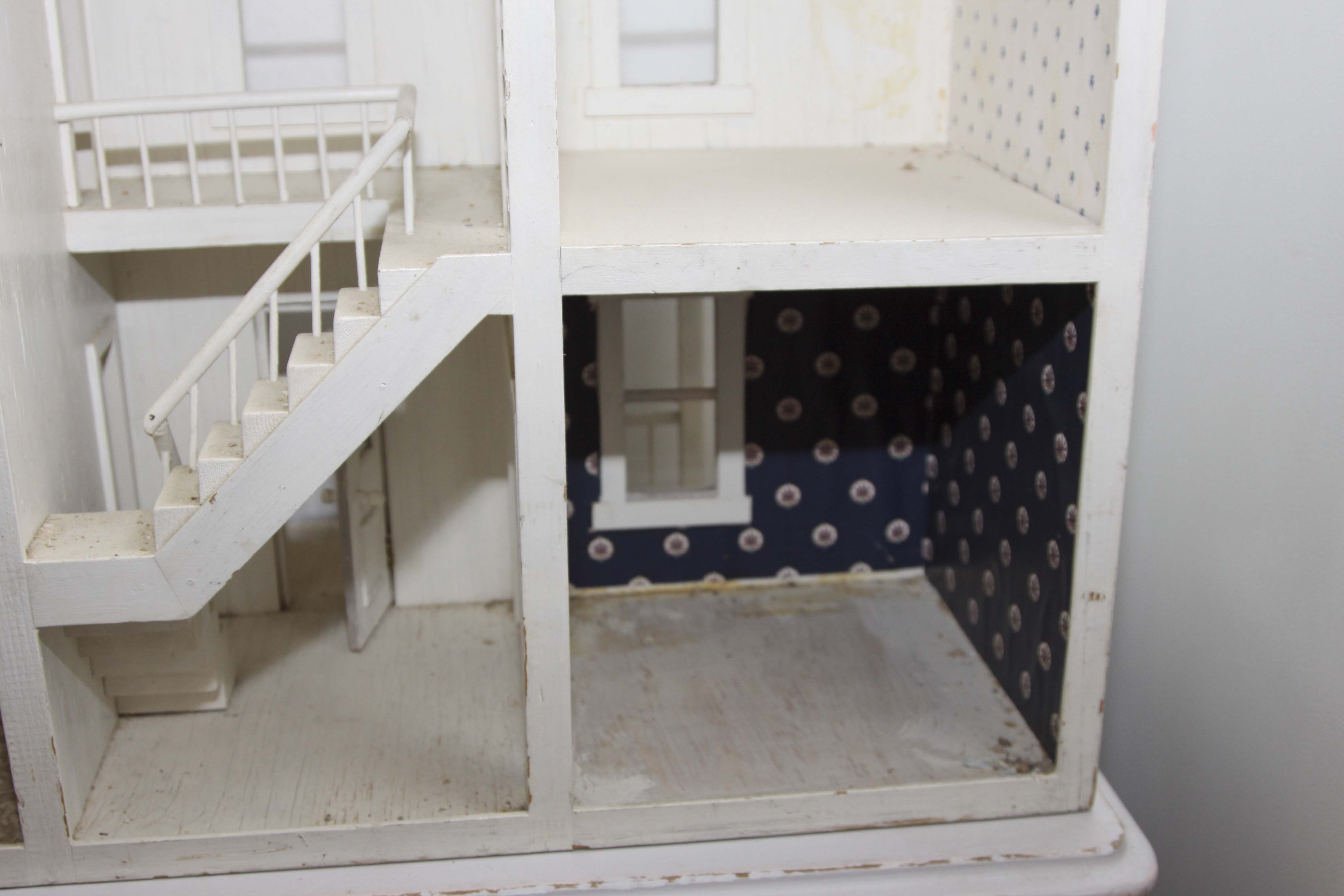 Vintage Wooden Dollhouse