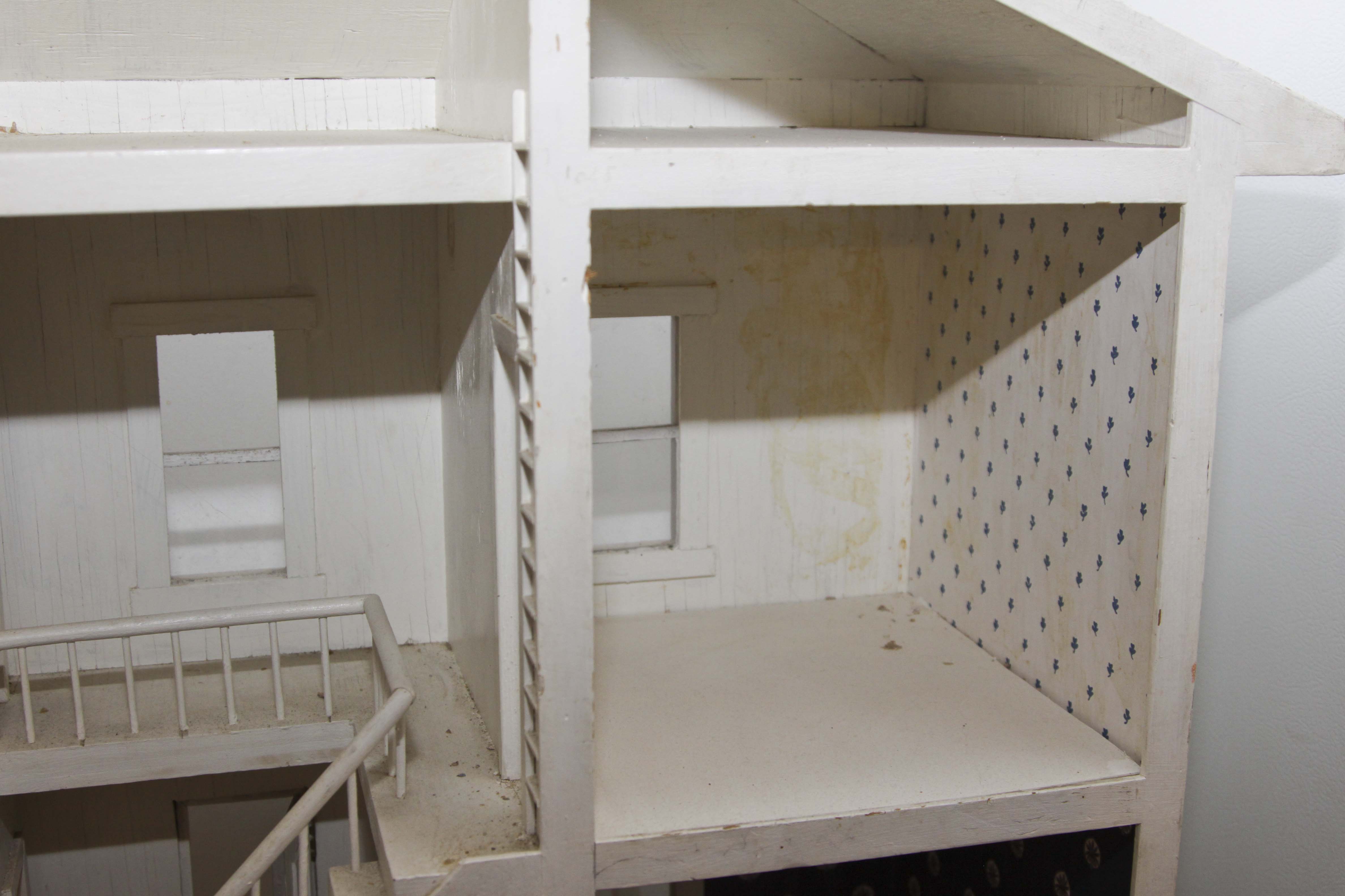 Vintage Wooden Dollhouse