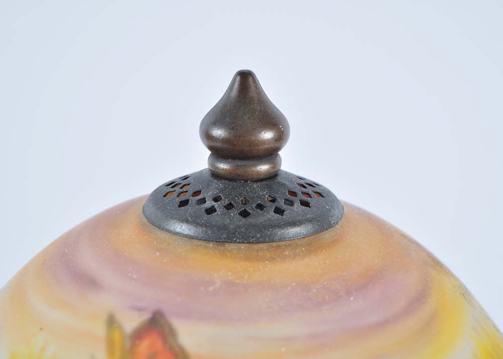 Art Nouveau Style Lamp with Butterfly Shade