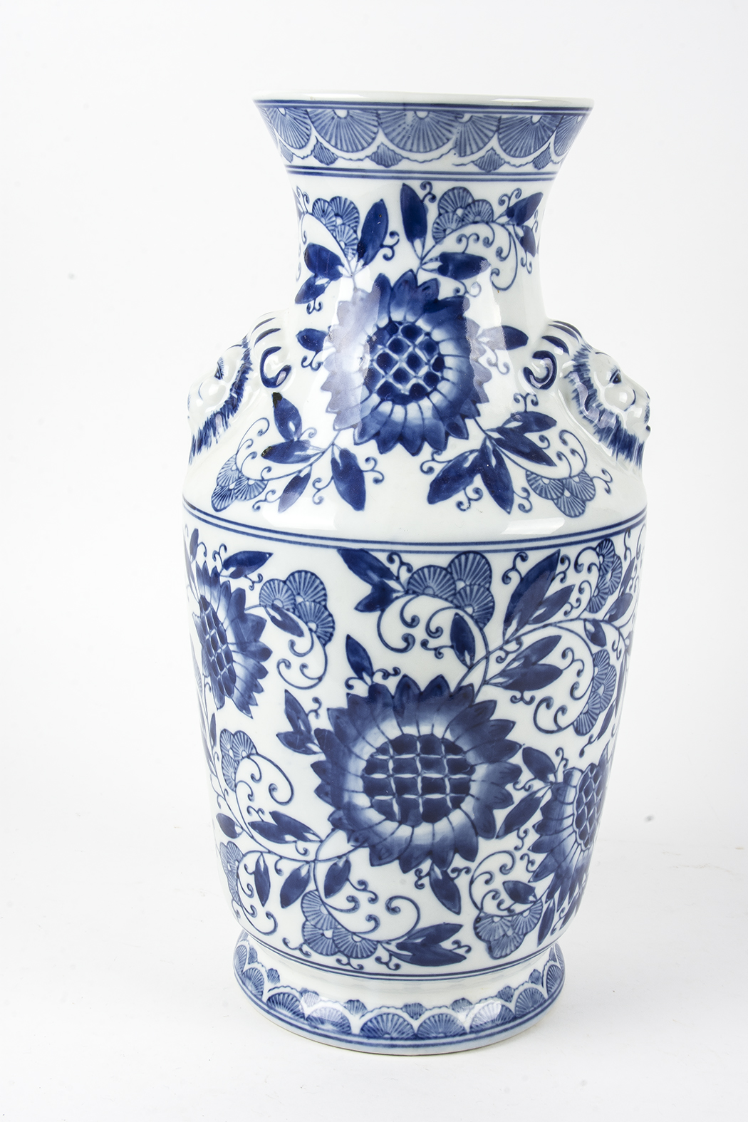 Pair of Blue and White Chinese Urns