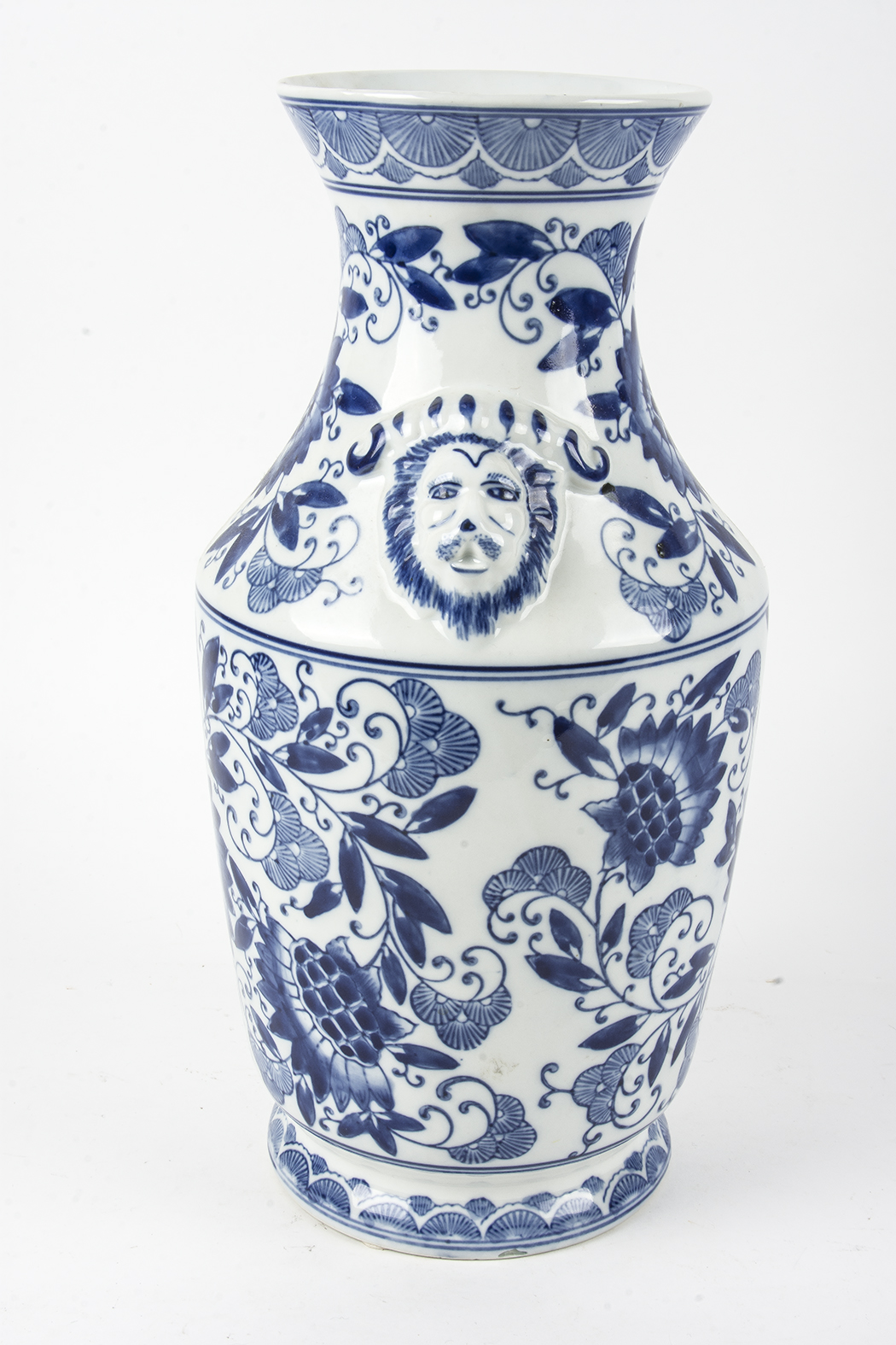 Pair of Blue and White Chinese Urns