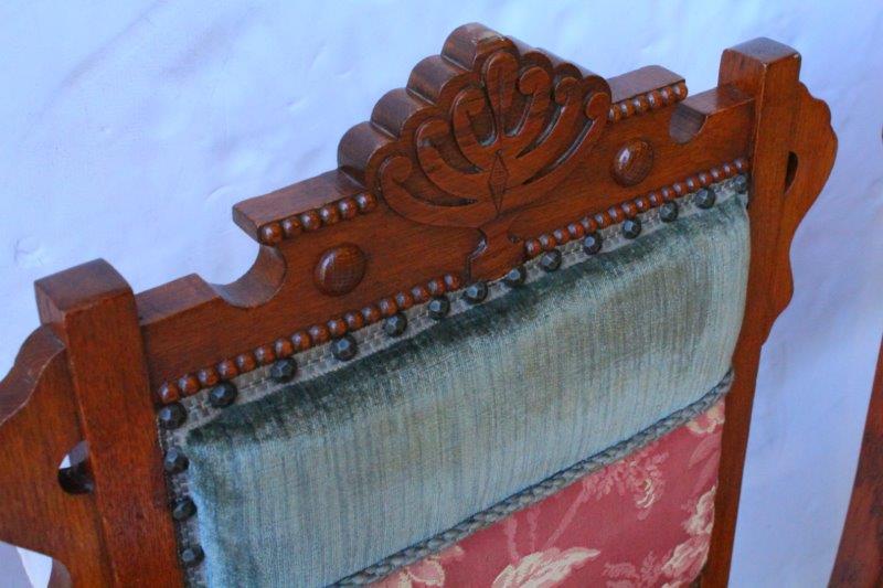 Two Victorian Eastlake Chairs