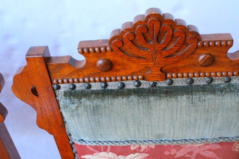 Two Victorian Eastlake Chairs