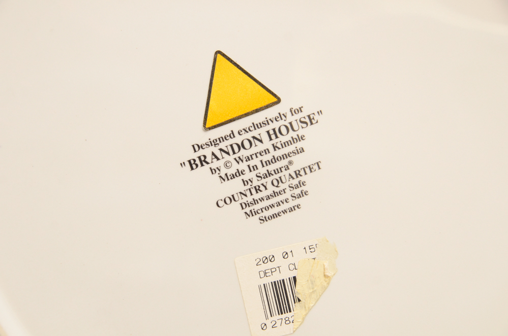 Warren Kimble Rooster Tableware Collection