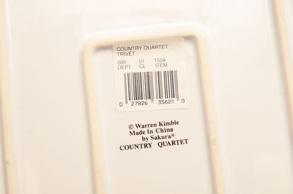 Warren Kimble Rooster Tableware Collection