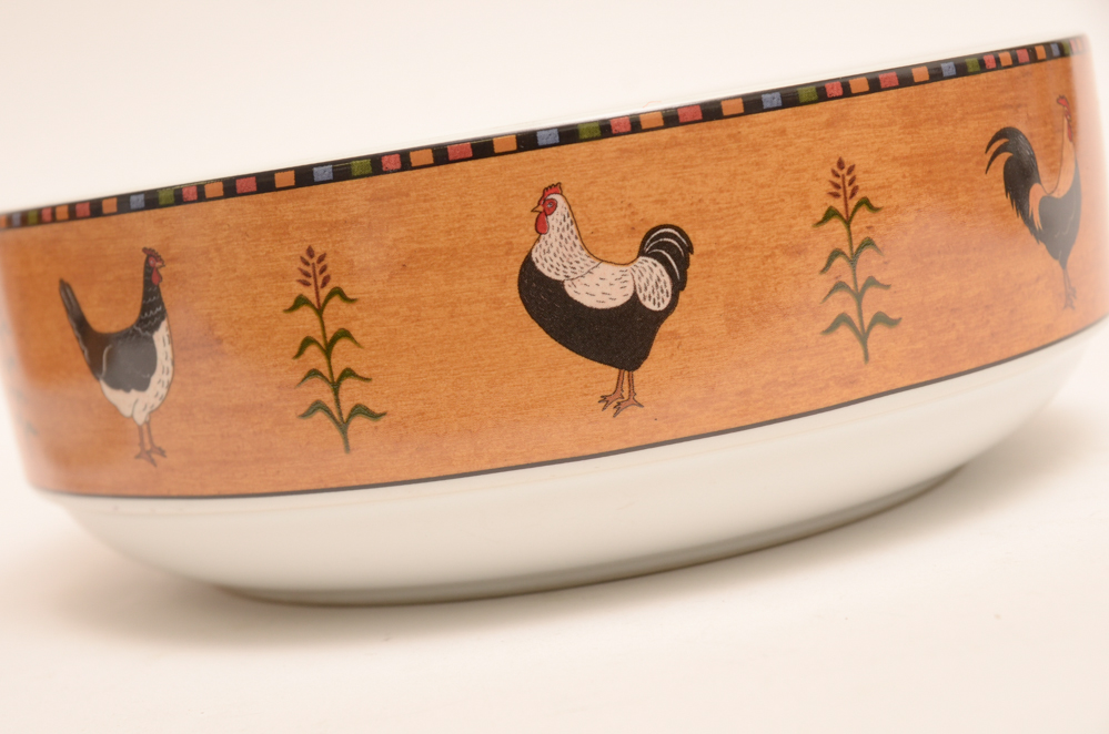 Warren Kimble Rooster Tableware Collection