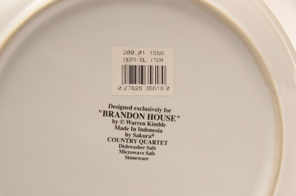 Warren Kimble Rooster Tableware Collection