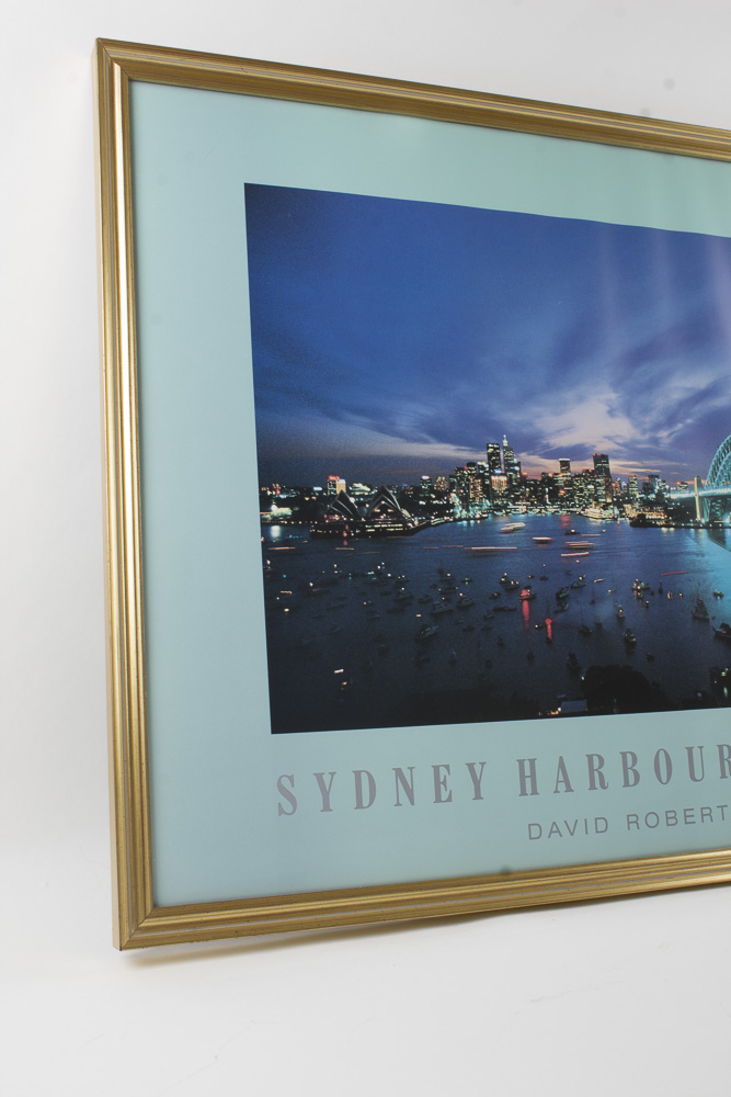 Offset Lithograph of David Robert Austen Photograph "Sydney Harbour Australia"