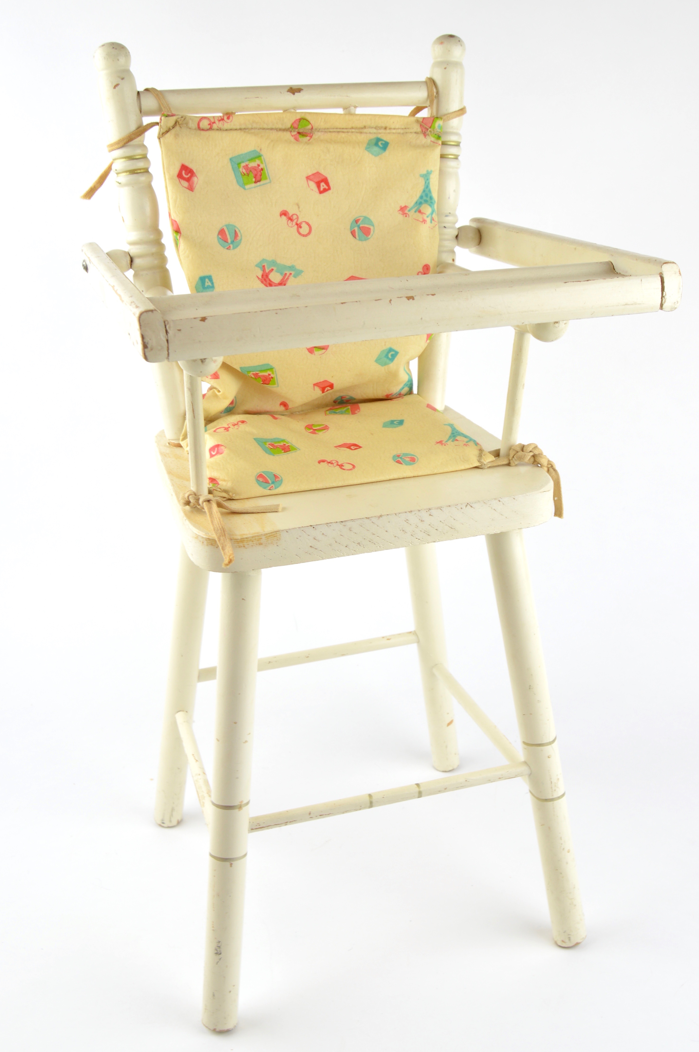 Vintage Madame Alexander "Little Genius" Dionne Quintuplet Composition Doll in High Chair