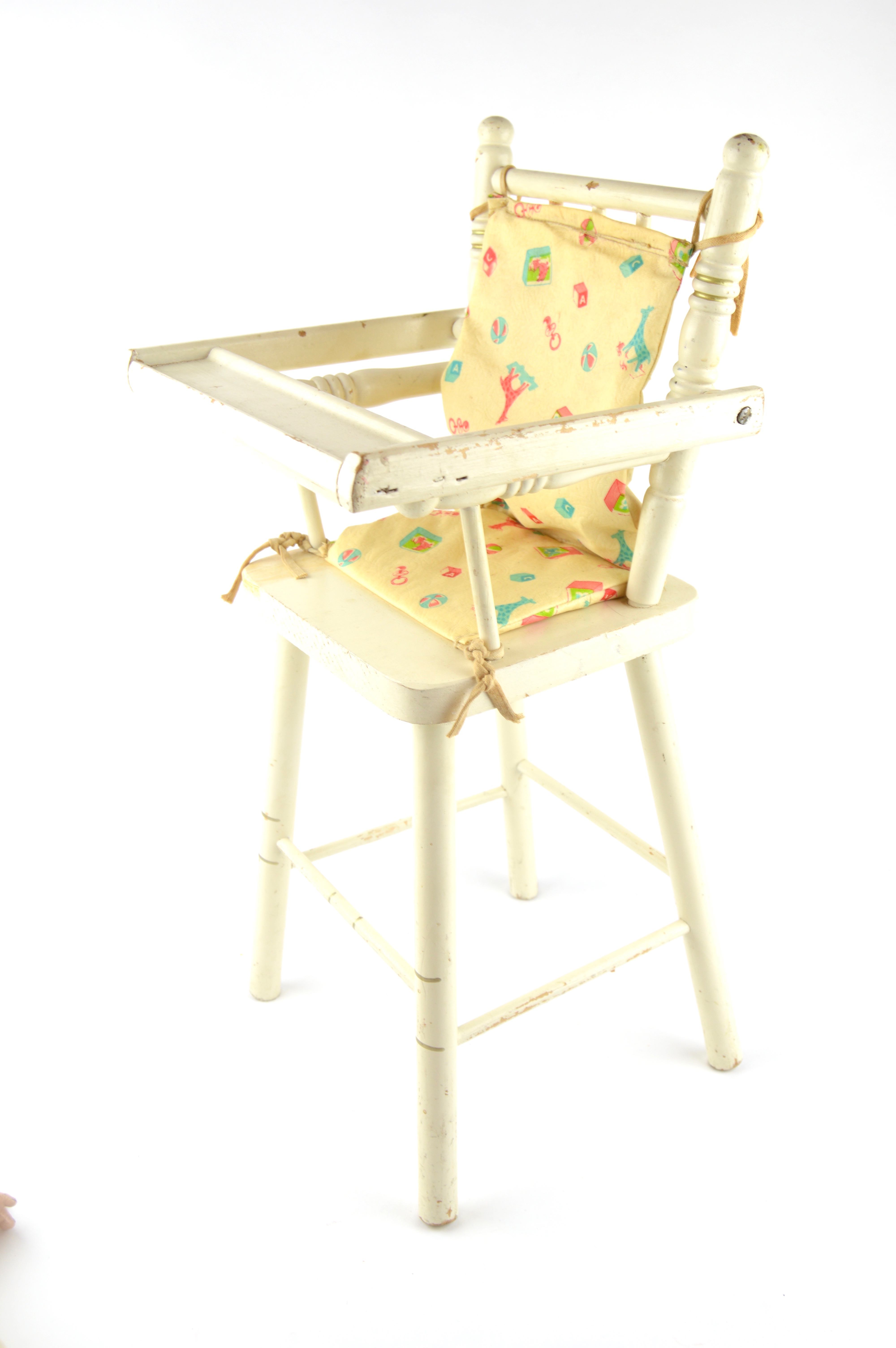 Vintage Madame Alexander "Little Genius" Dionne Quintuplet Composition Doll in High Chair