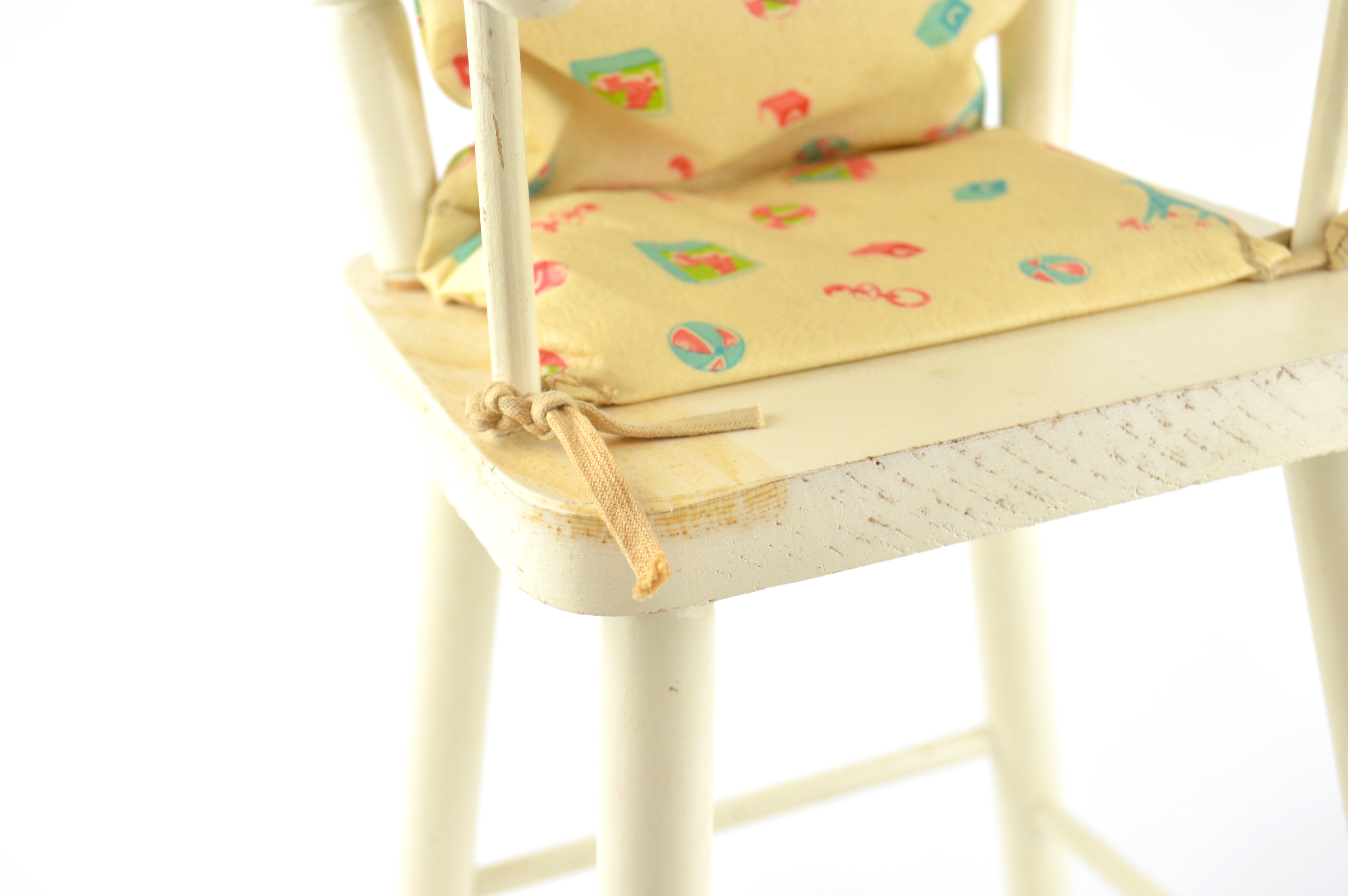 Vintage Madame Alexander "Little Genius" Dionne Quintuplet Composition Doll in High Chair