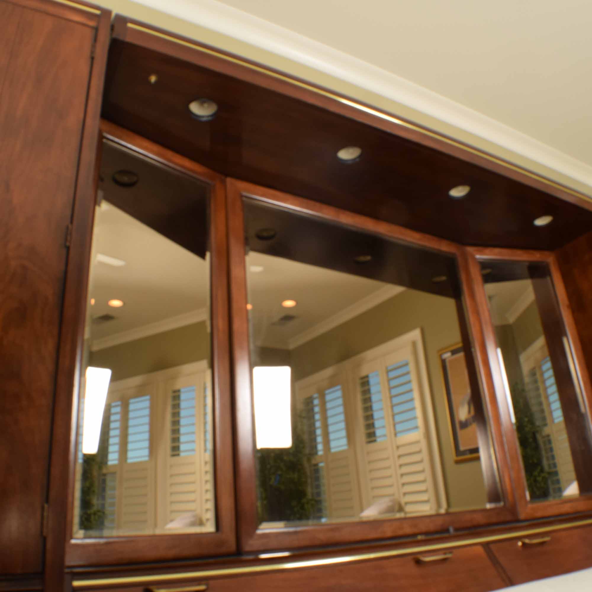 Thomasville King Bedroom Headboard Storage System