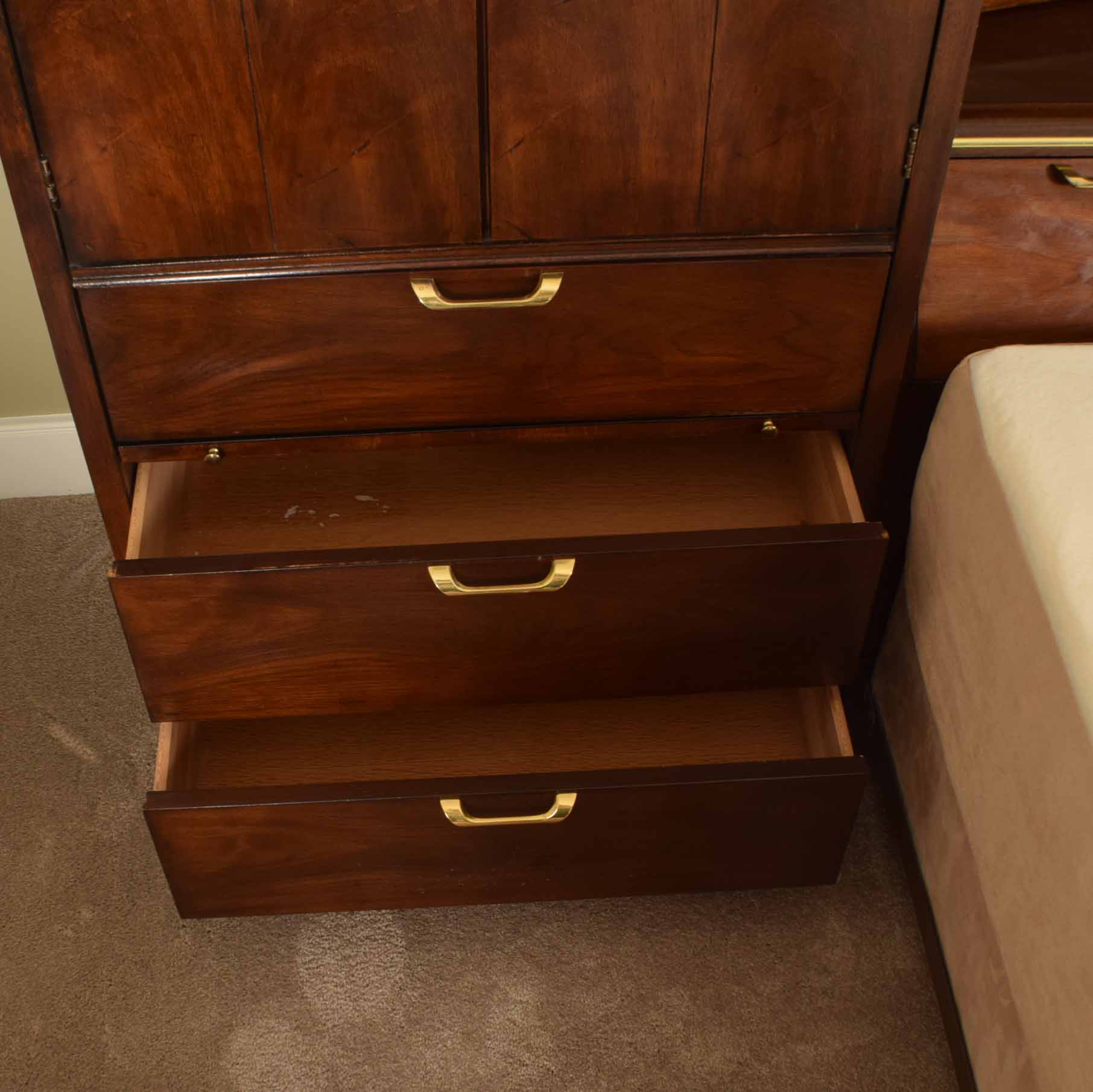 Thomasville King Bedroom Headboard Storage System