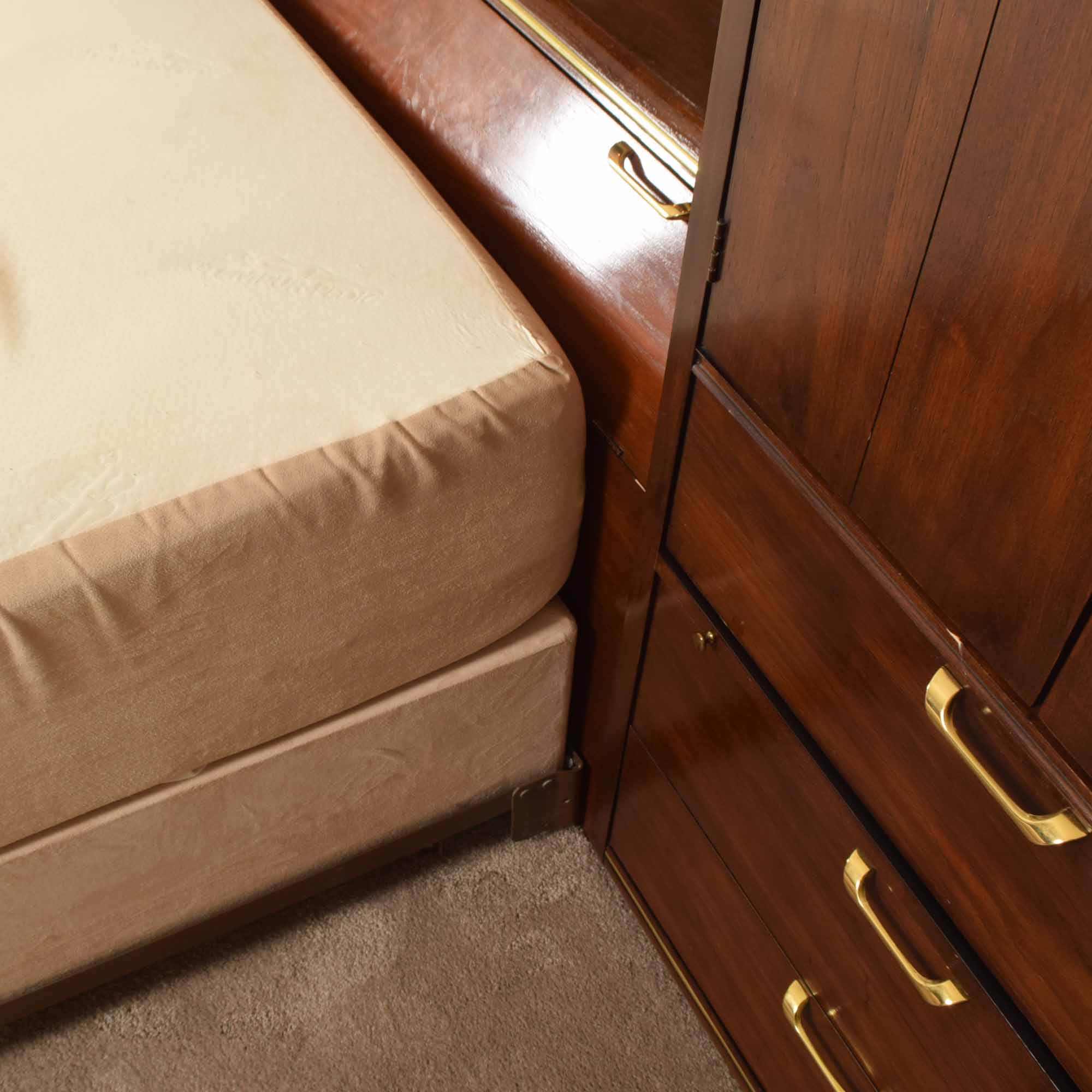 Thomasville King Bedroom Headboard Storage System