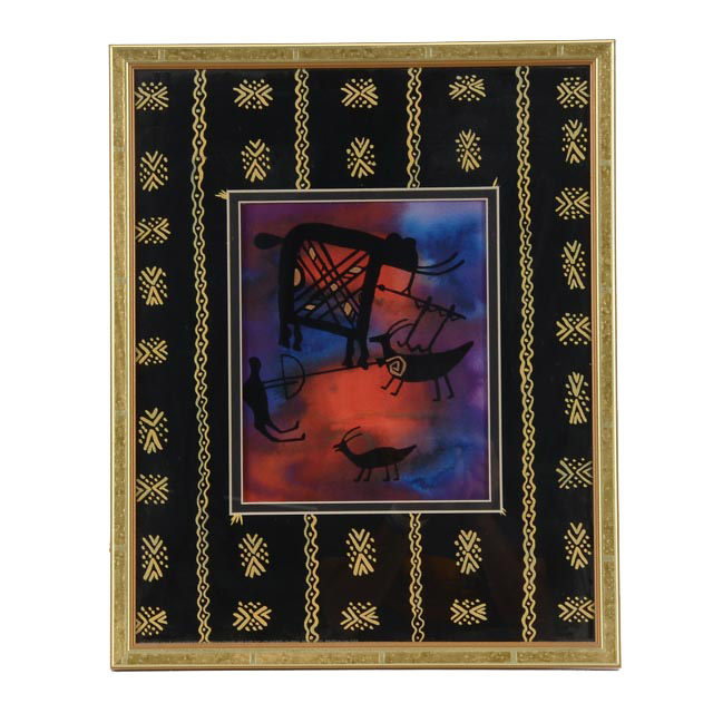 Charles W. Grant Offset Lithograph "Culture Mix II"