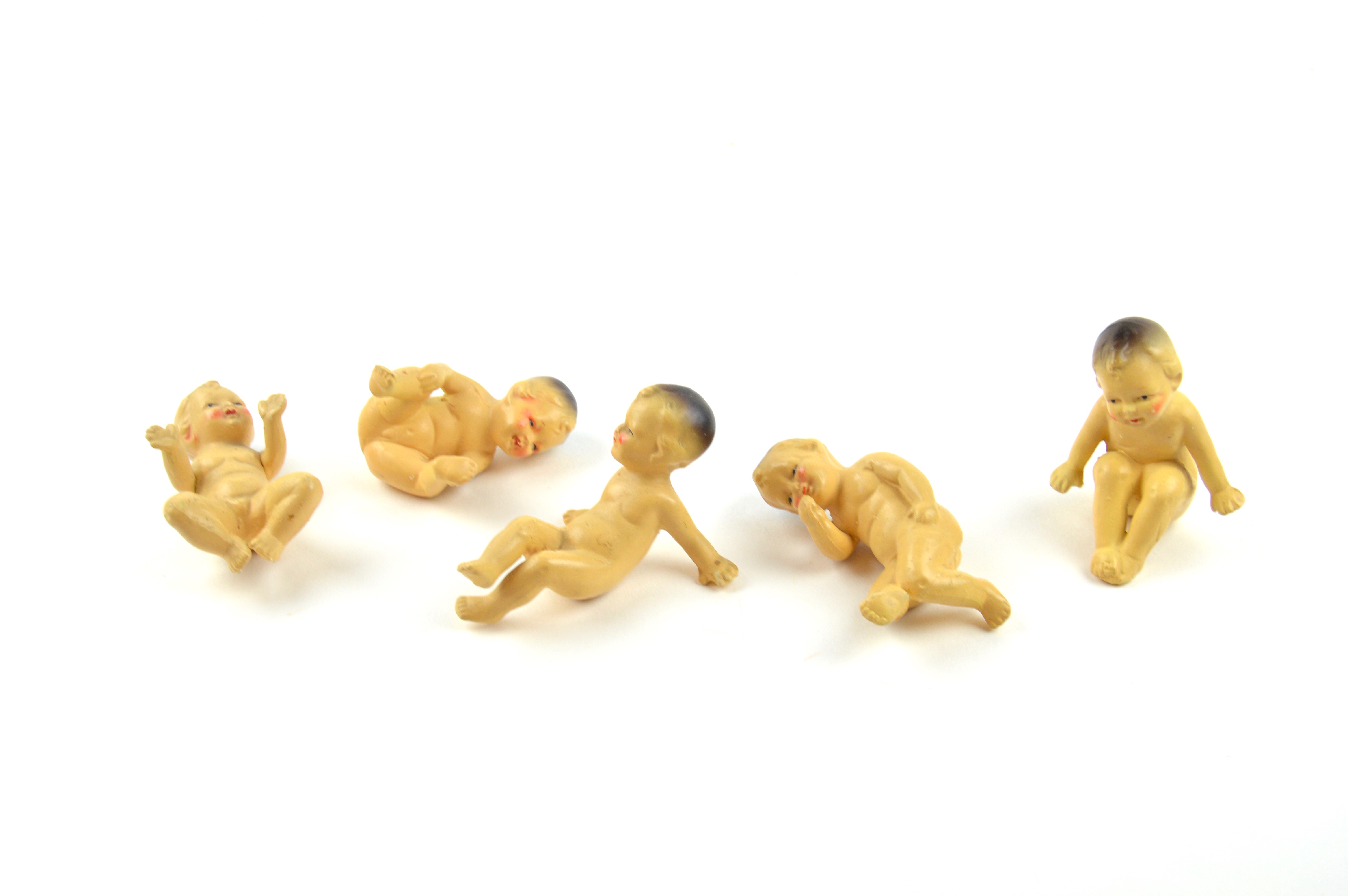 Assortment of Vintage Porcelain Mini Babies