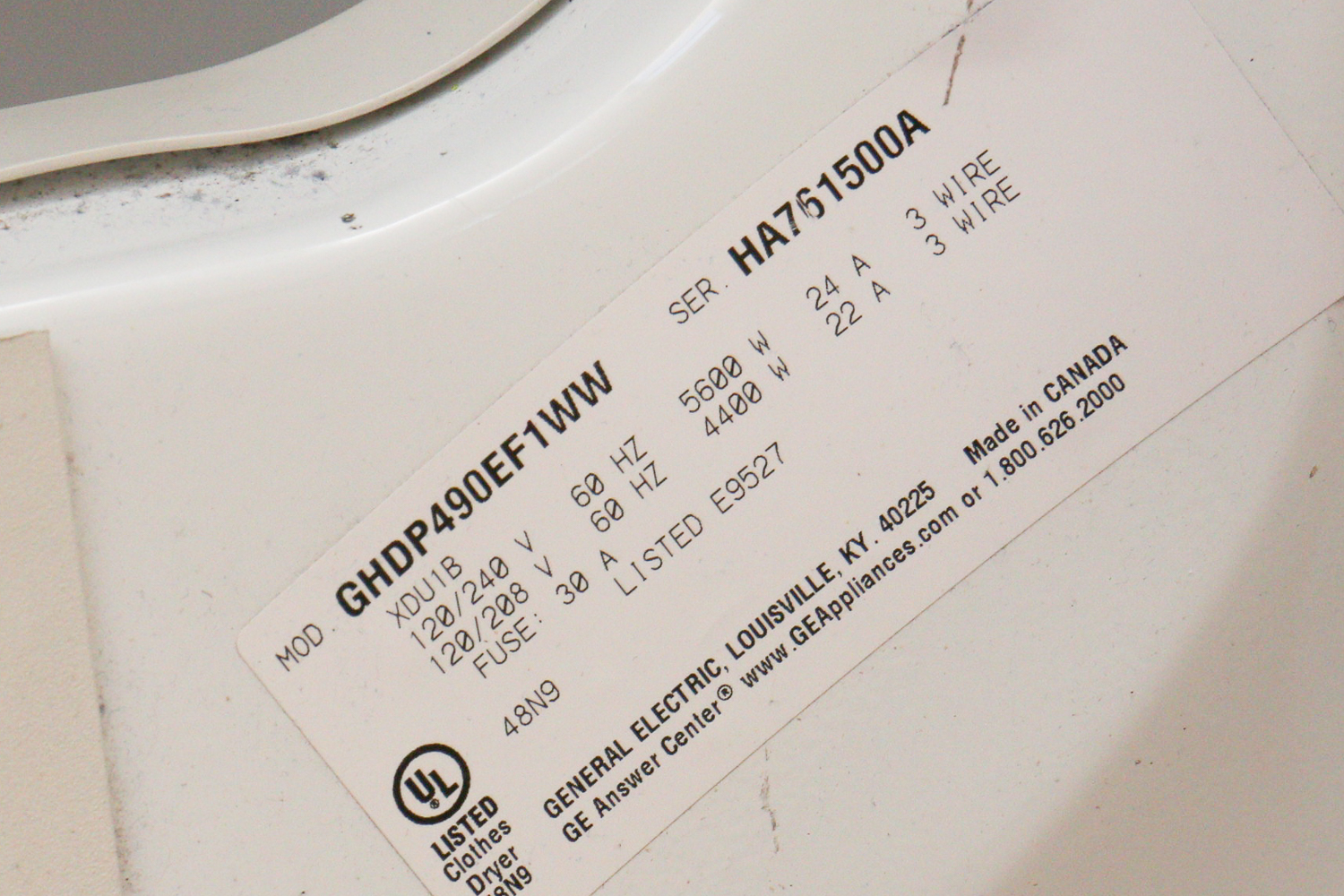 General Electric Washer and Dryer Set