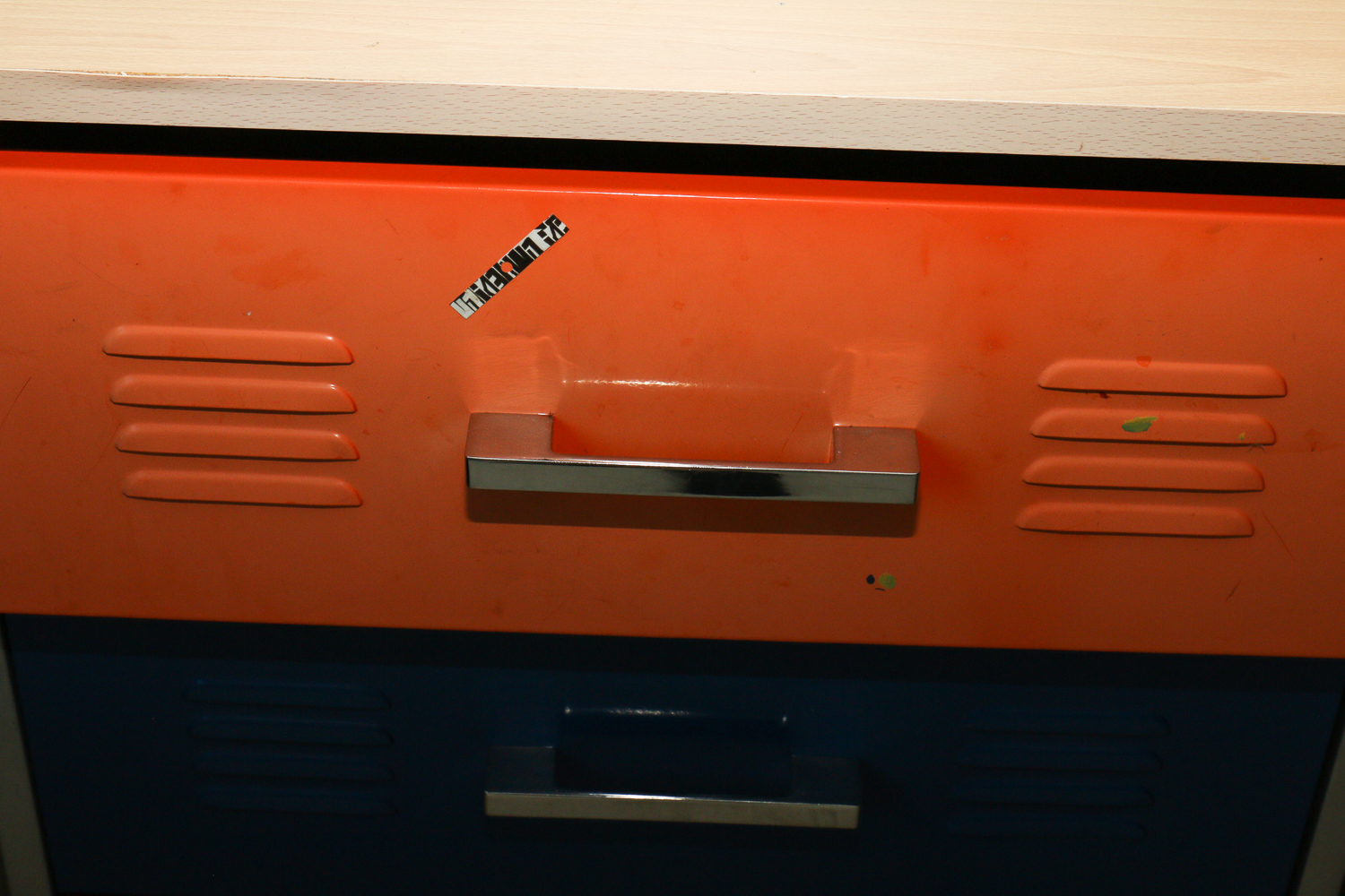 Metal Locker-Style Desk