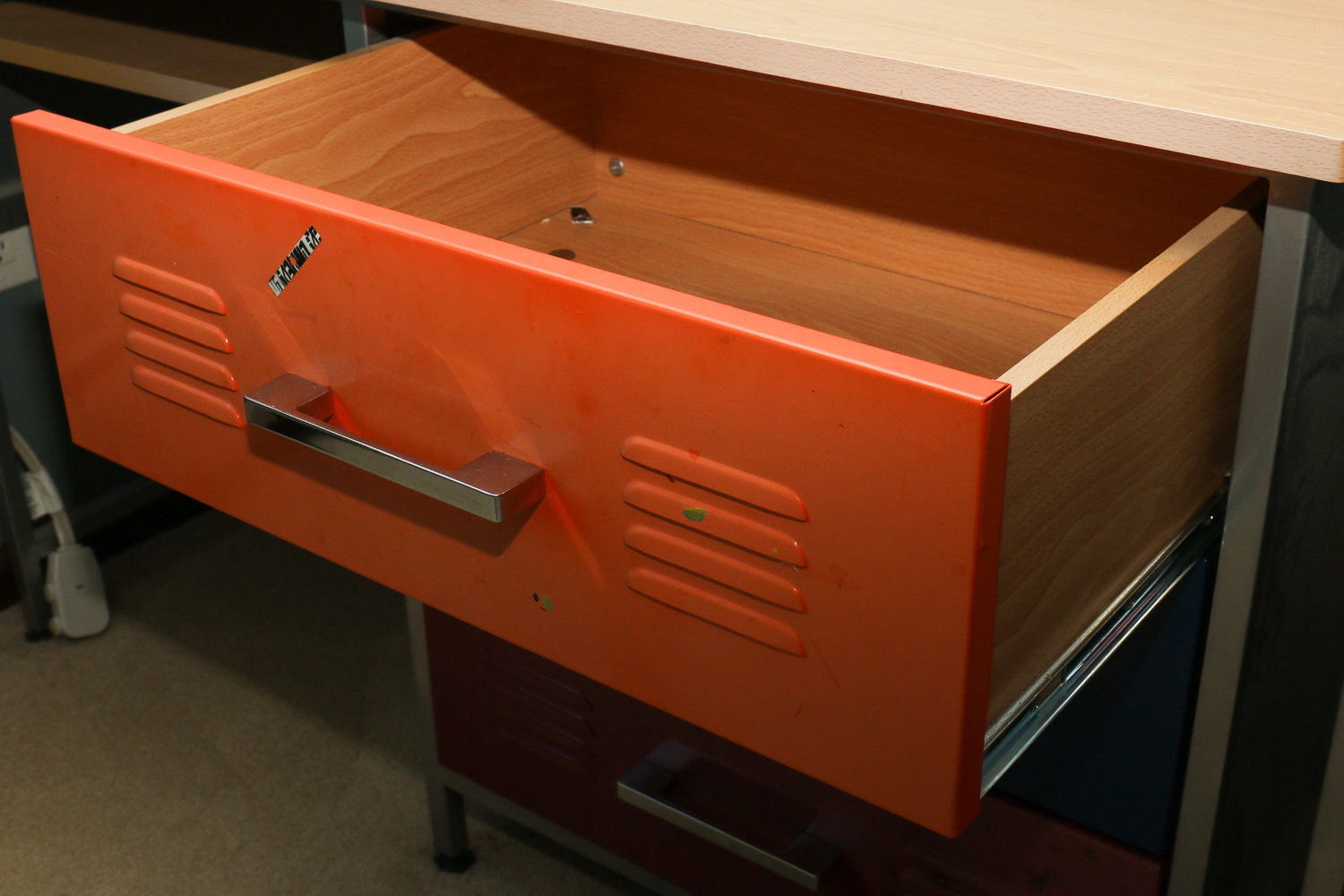 Metal Locker-Style Desk