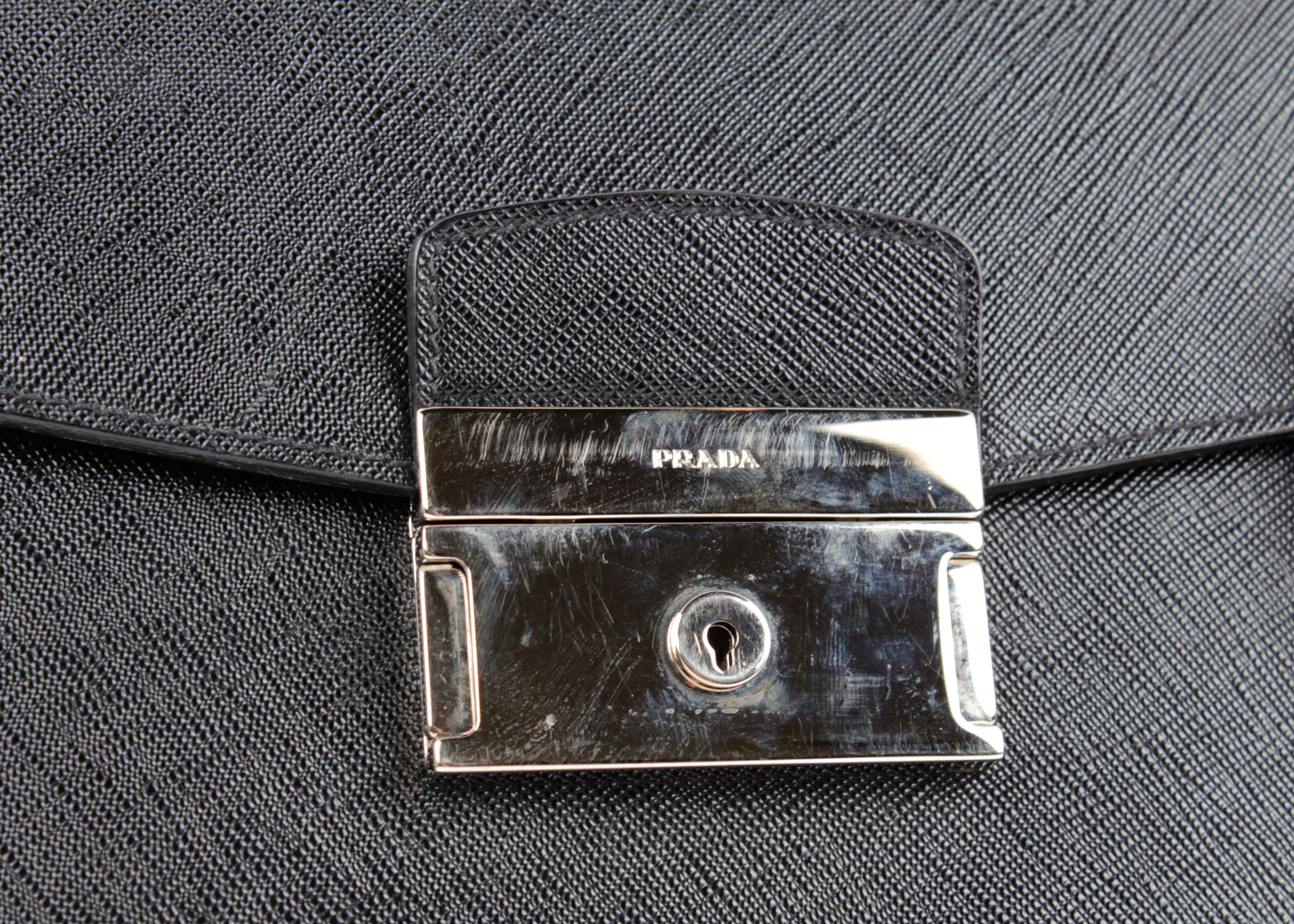 Prada Leather Saffiano Briefcase
