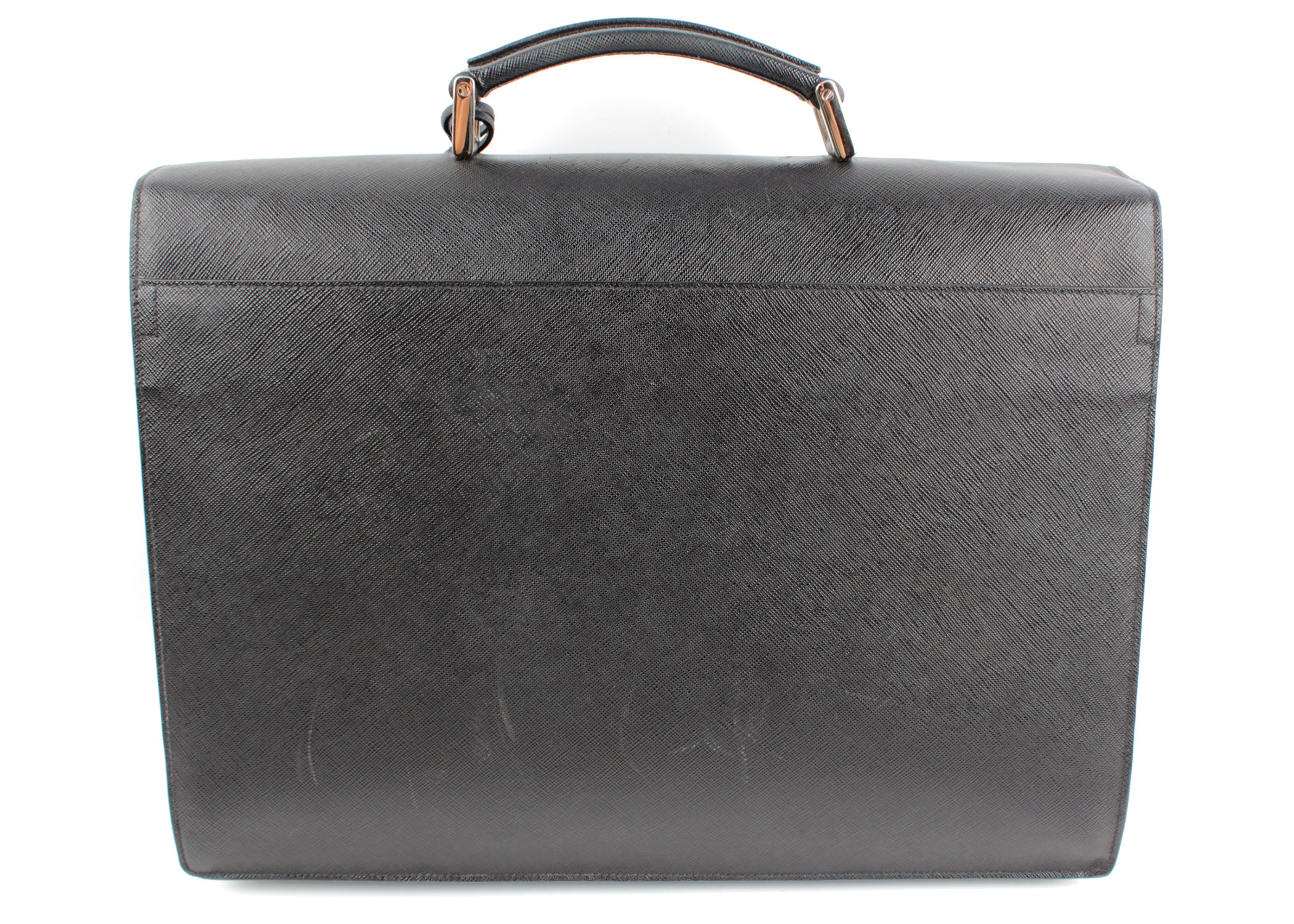 Prada Leather Saffiano Briefcase