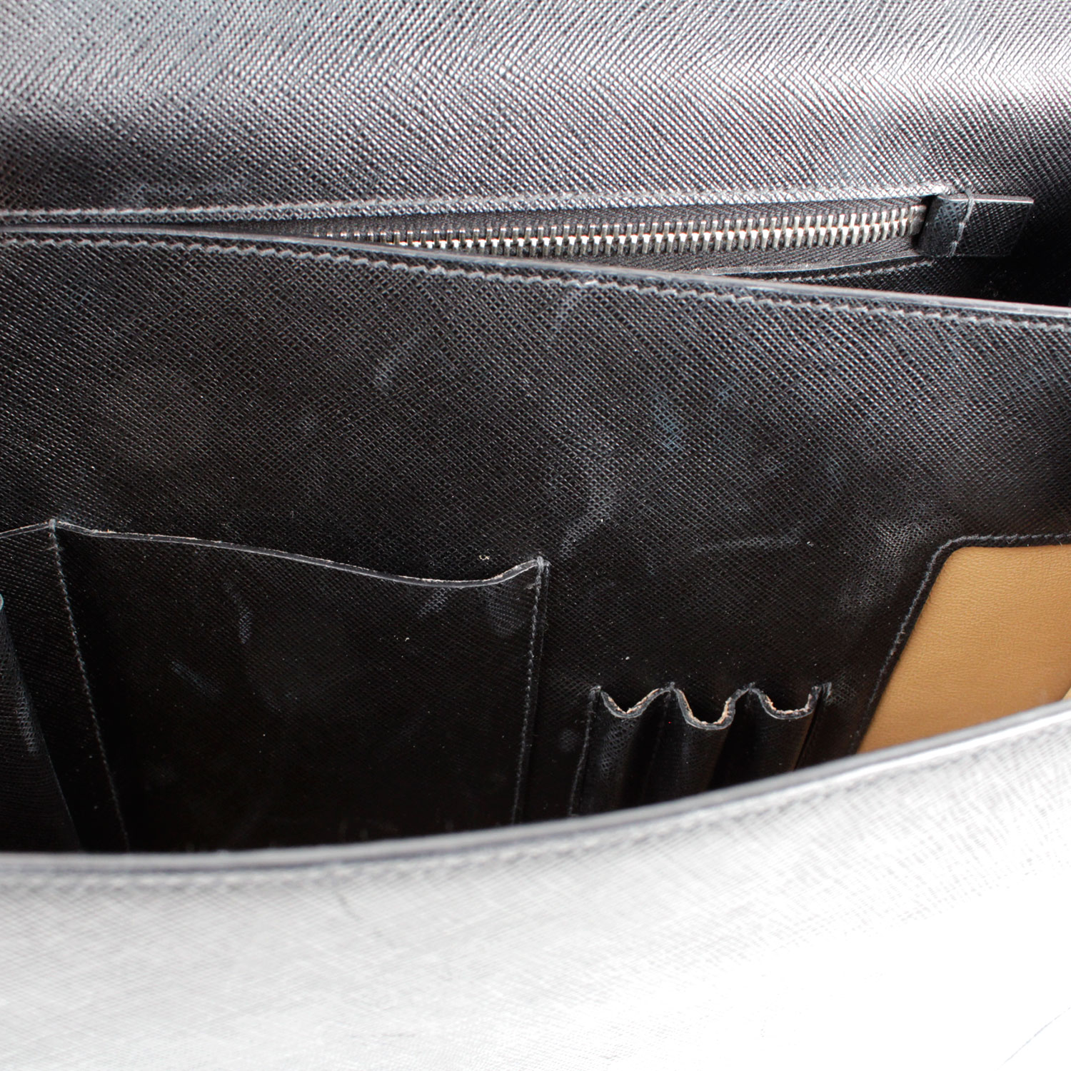 Prada Leather Saffiano Briefcase