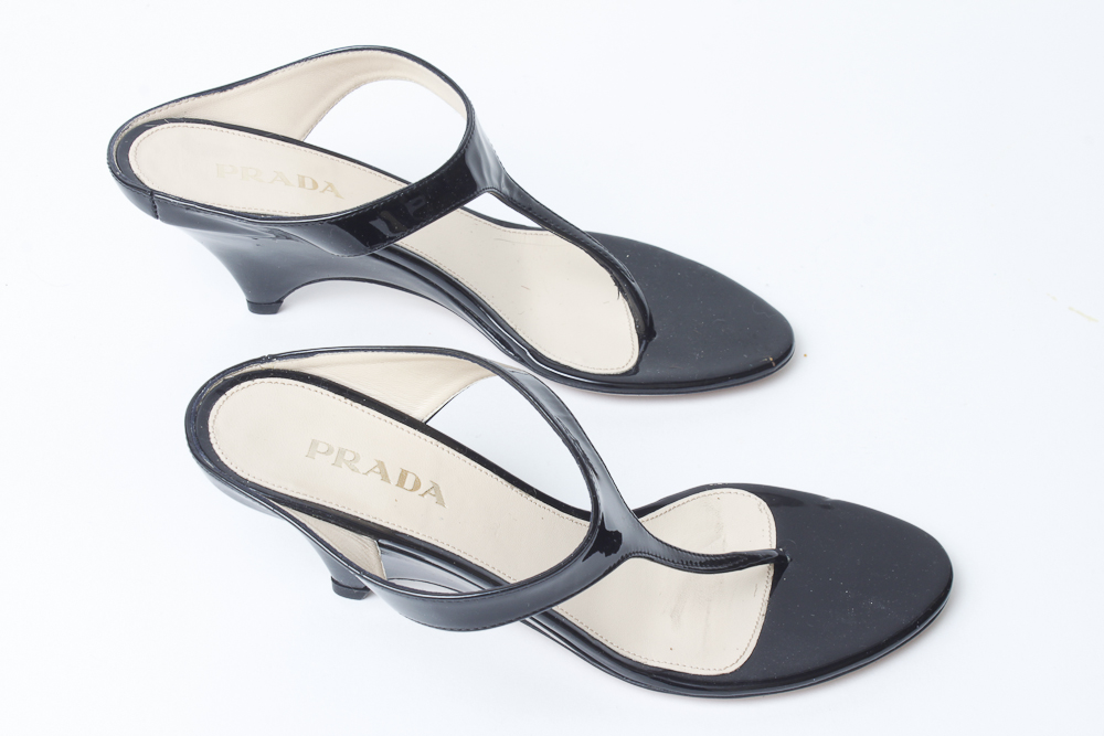 Pair of Women's Prada Wedge Sandals