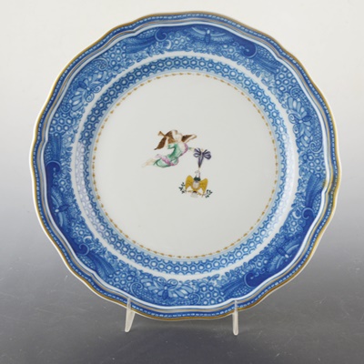 Mottahedeh "Winterthur" Reproduction Porcelain Plate