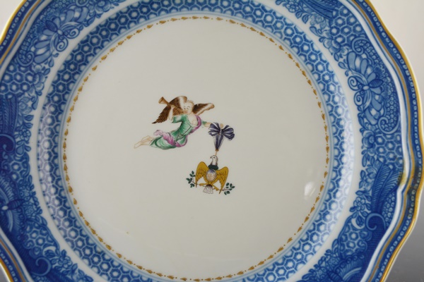 Mottahedeh "Winterthur" Reproduction Porcelain Plate