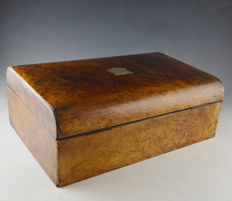 Brown Birdseye Veneer Tea Box