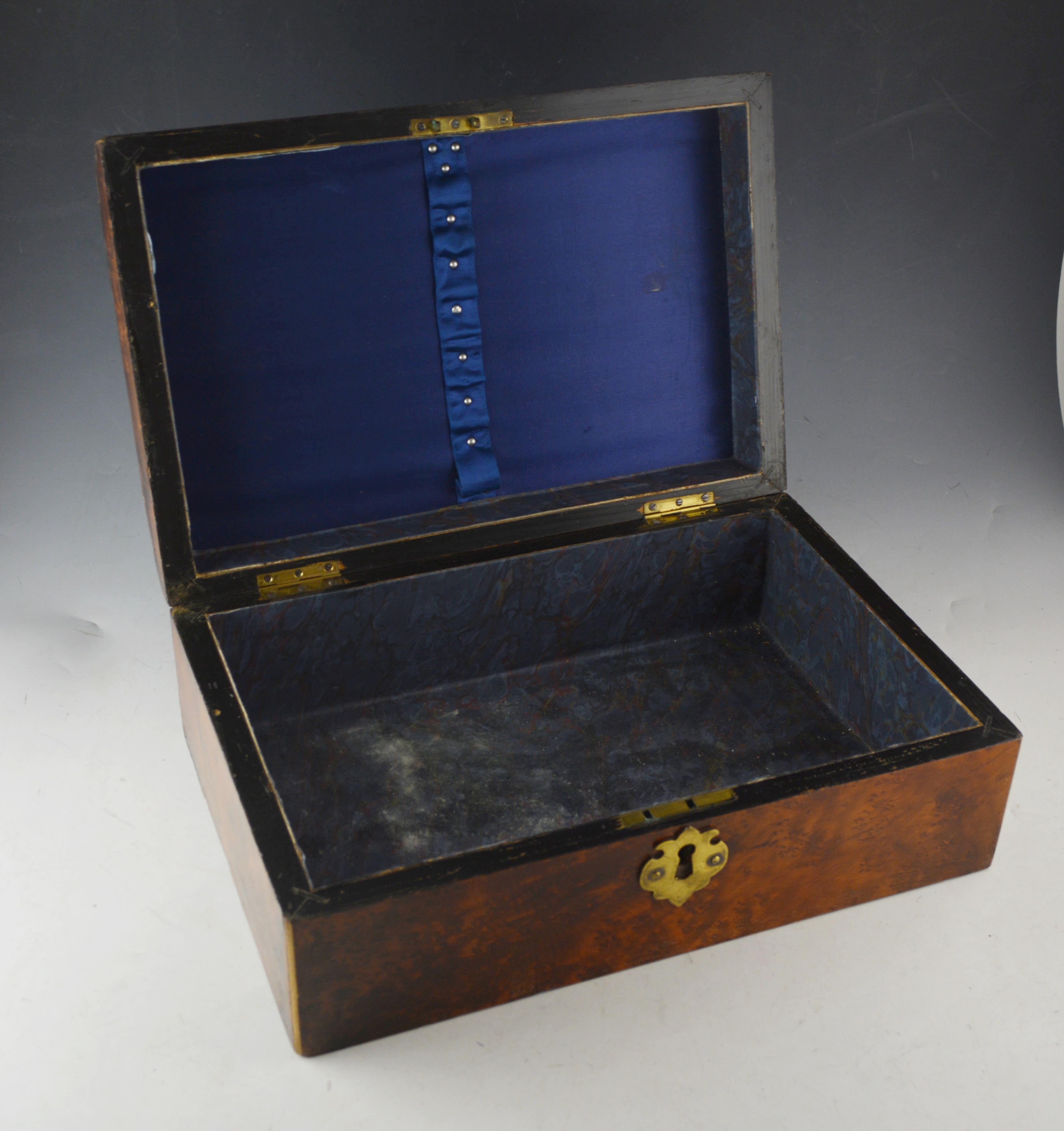 Brown Birdseye Veneer Tea Box