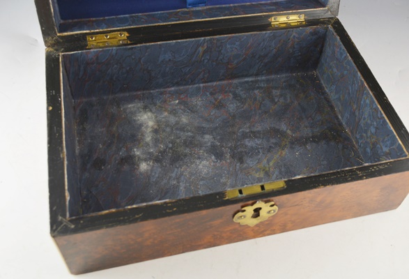 Brown Birdseye Veneer Tea Box