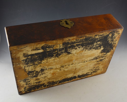Brown Birdseye Veneer Tea Box