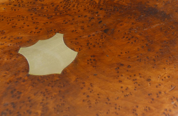 Brown Birdseye Veneer Tea Box