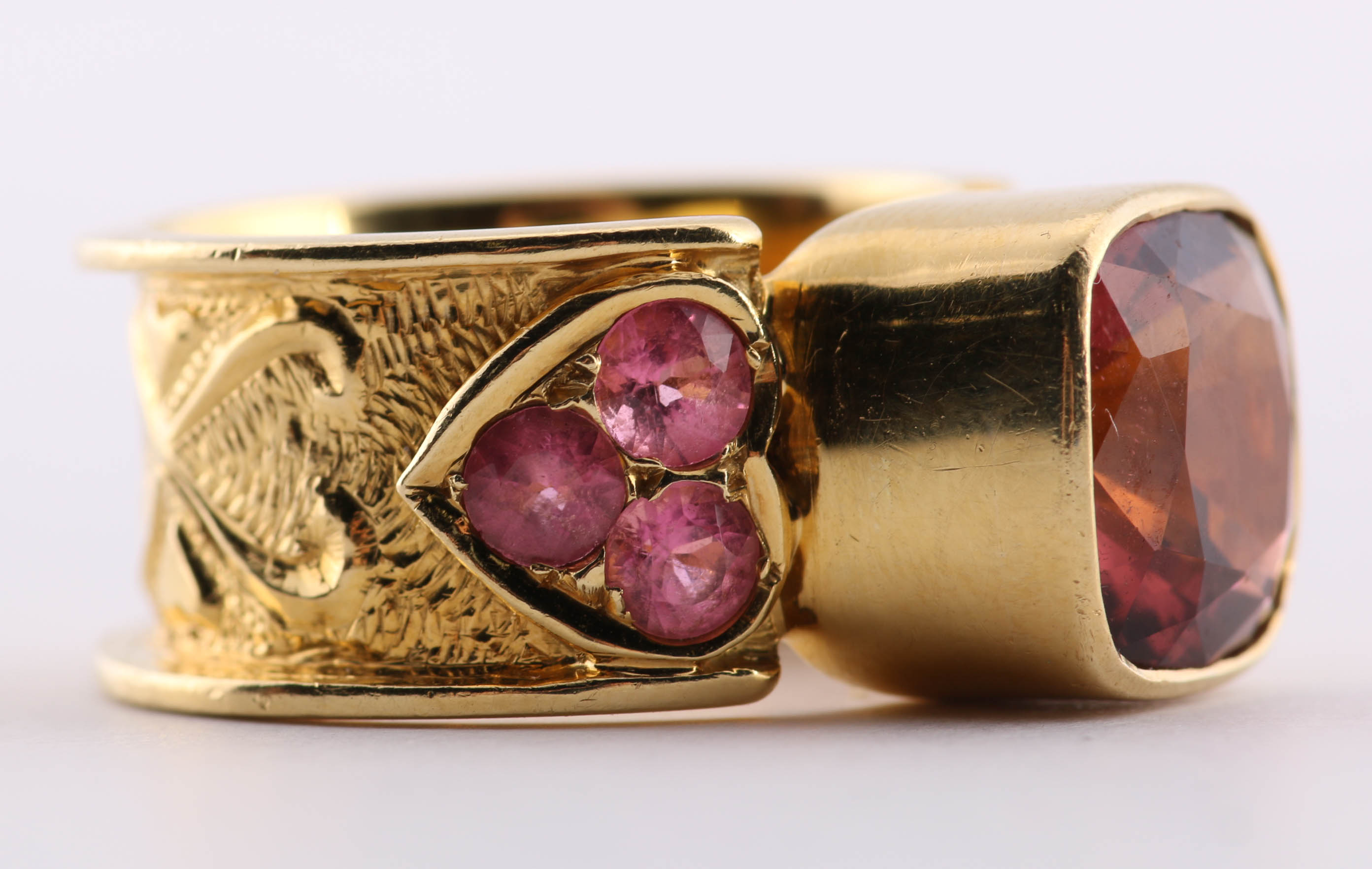 18K Yellow Gold Tourmaline Ring