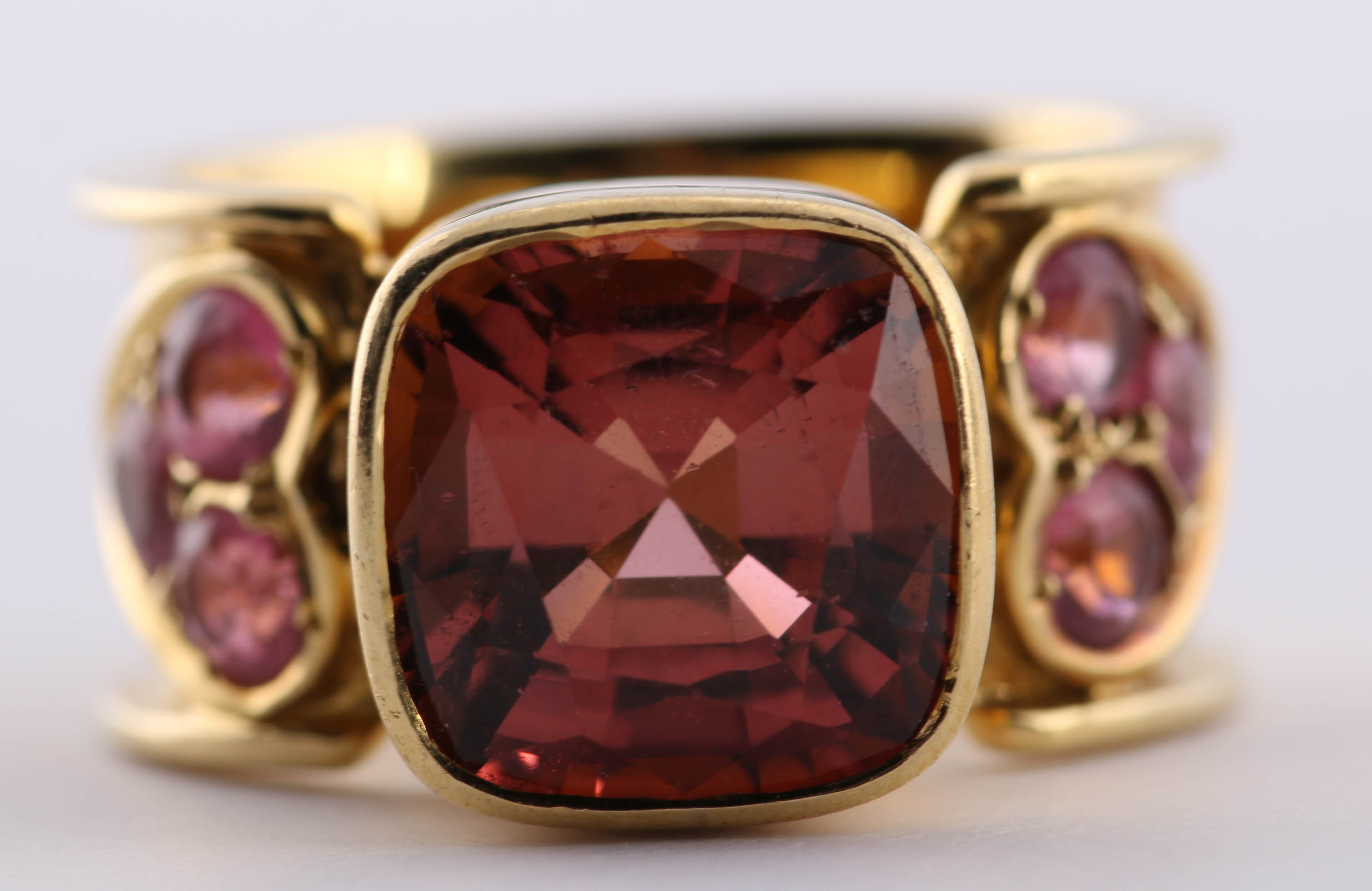 18K Yellow Gold Tourmaline Ring