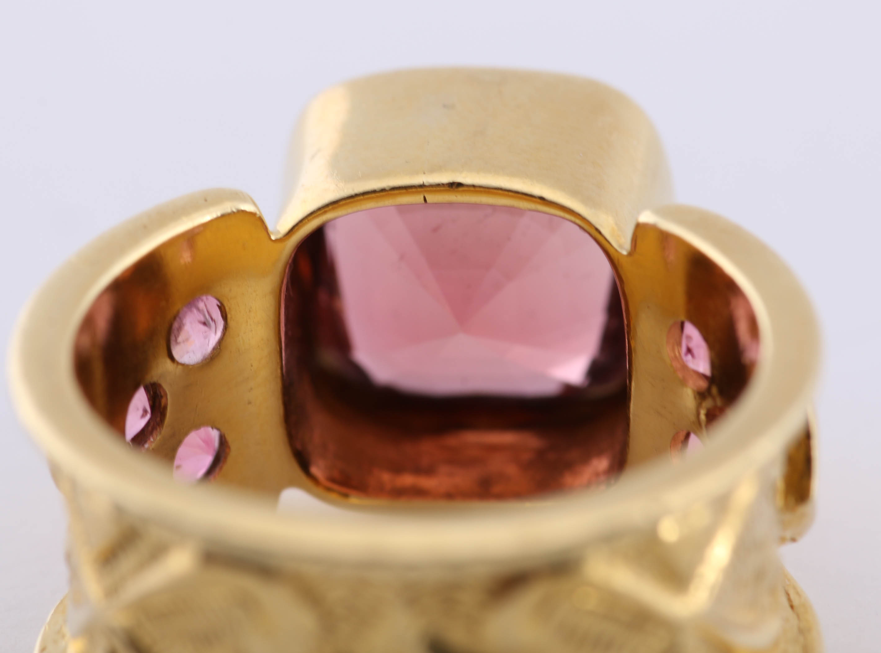 18K Yellow Gold Tourmaline Ring