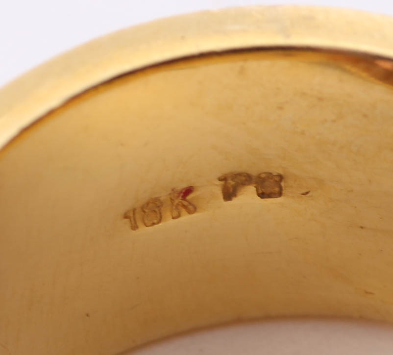 18K Yellow Gold Tourmaline Ring