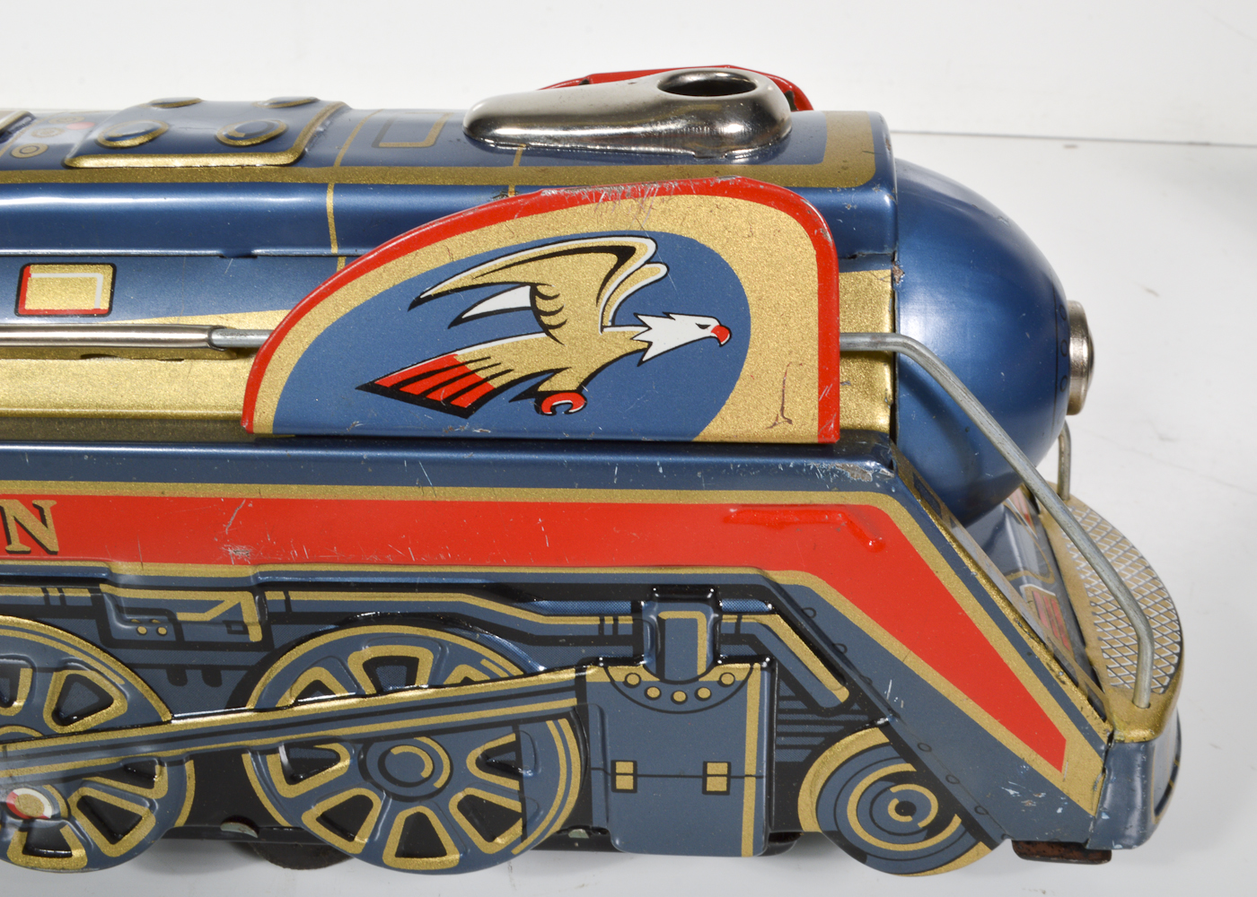 1950s Golden Falcon Battery Operated Tin Locomotive