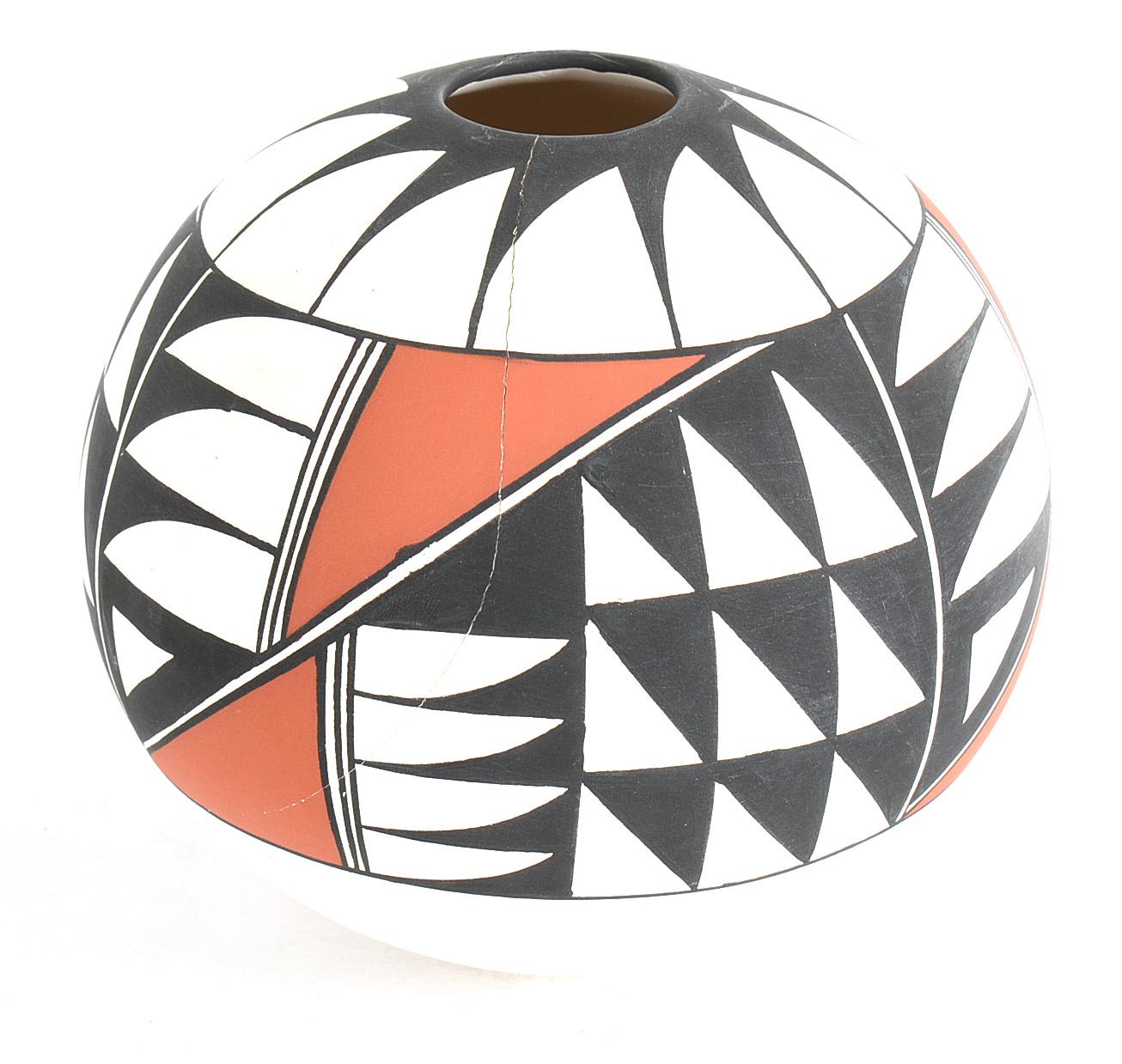 Collection of Acoma Pueblo Pottery Signed by D. Trujillo